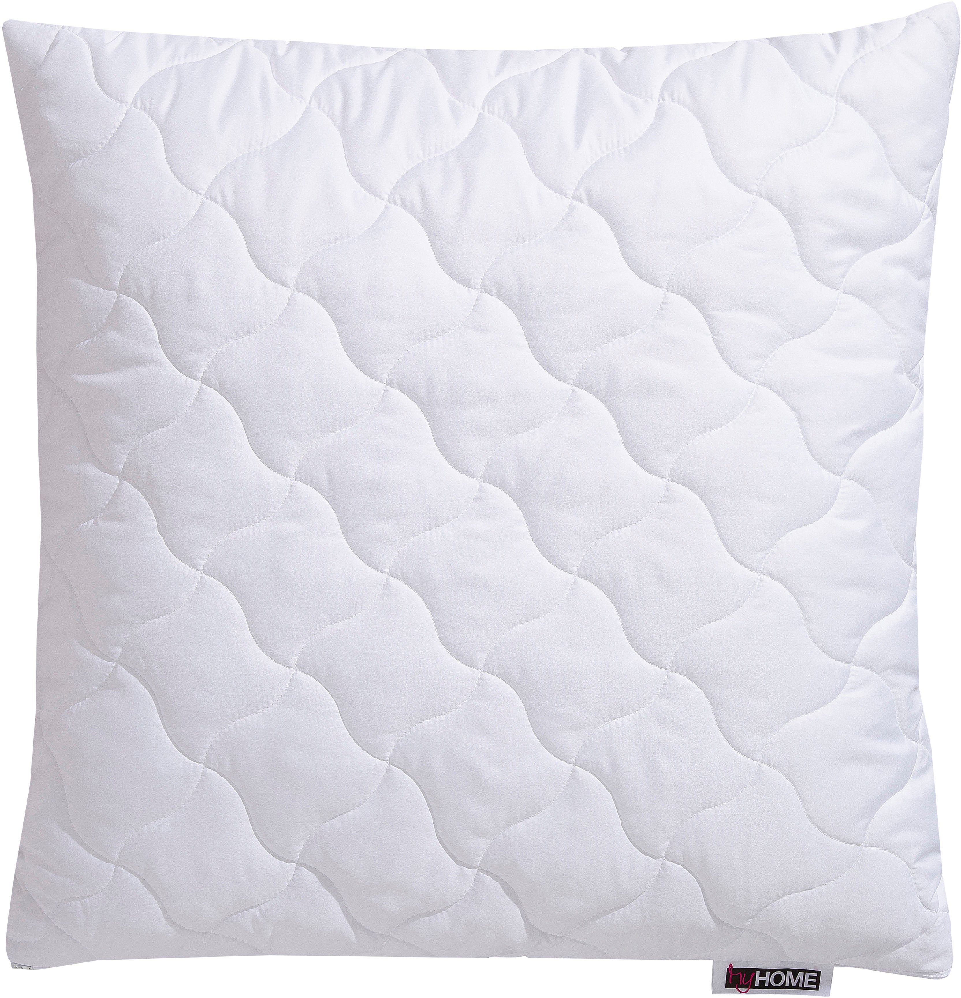 my home Microfiberkussen Fantasy Kopfkissen 40x80 oder 80x80 cm, Made in Germany Kussen met 5 sterren, bestseller, kookvast! hoofdkussens wit
