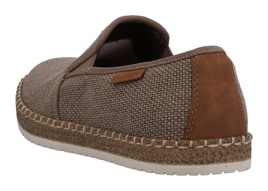 Rieker Espadrilles Slipper, strand schoen, zomerschoen met stretchinzetten