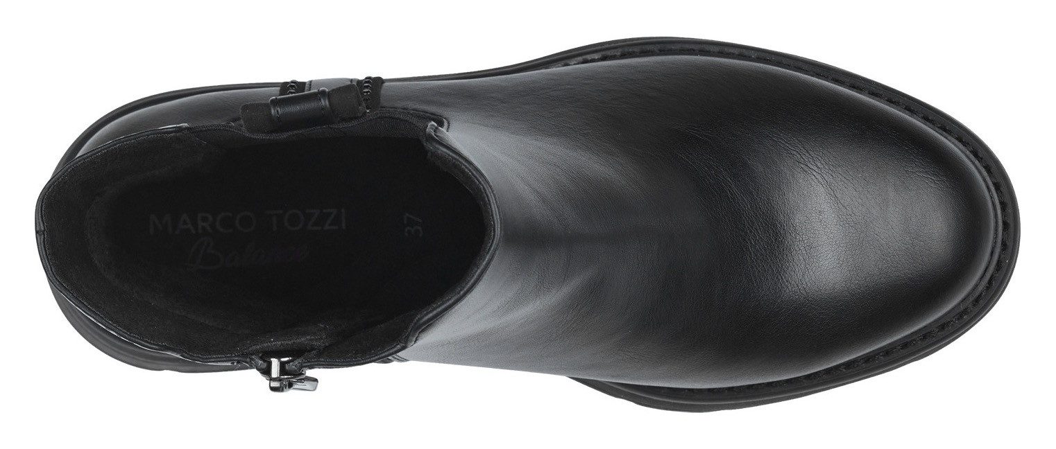 Marco Tozzi Chelsea-boots blokhak, laarzen, enkellaars met feel me-uitrusting