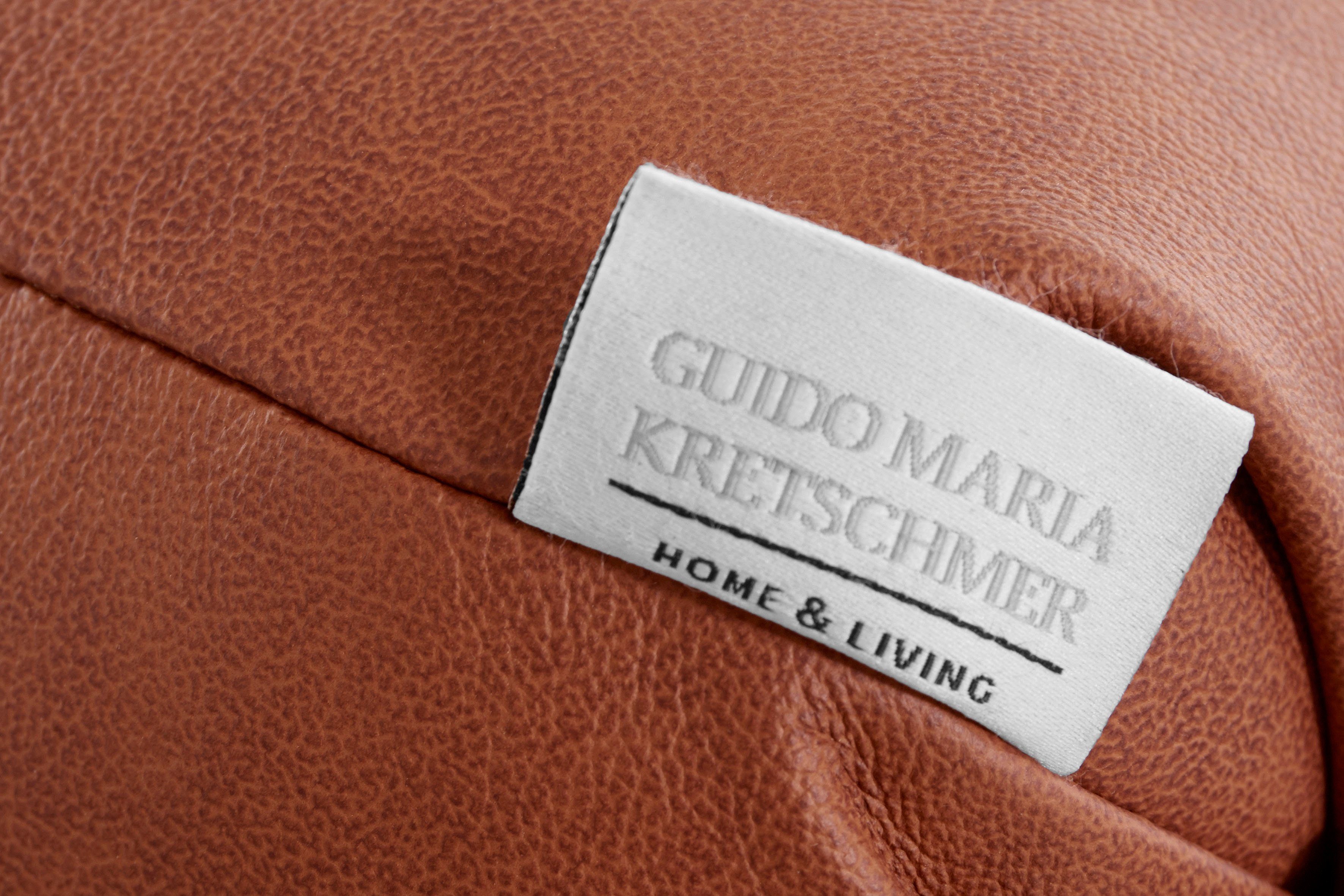 Guido Maria Kretschmer Home&Living Hocker Kalina met klassieke chesterfield-capitonnage