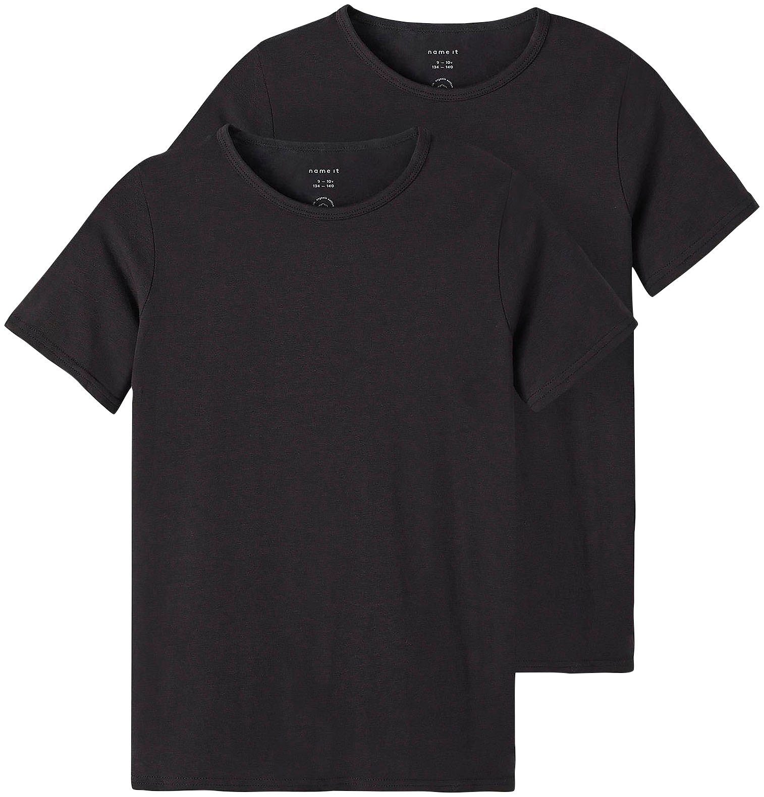 Name It T-shirt NKMT-SHIRT SLIM 2P NOOS (2-delig, Set van 2)
