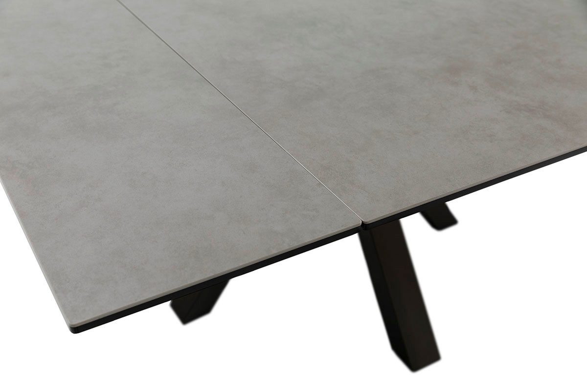 MCA furniture Eettafel PALLINI uitschuifbare tafel 90-150 cm Keramiek, metaal, lengteschuif, uittrekbaar, tafelblad 13 mm