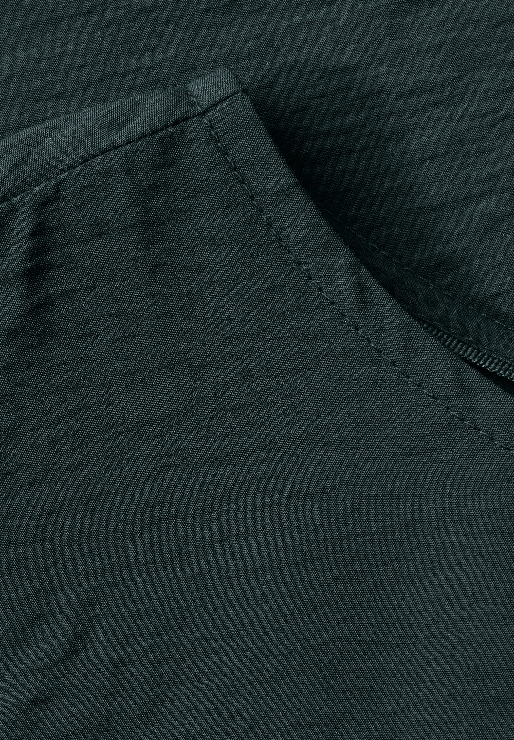 STREET ONE Blouse met korte mouwen met een rijgkoord bij de zoom