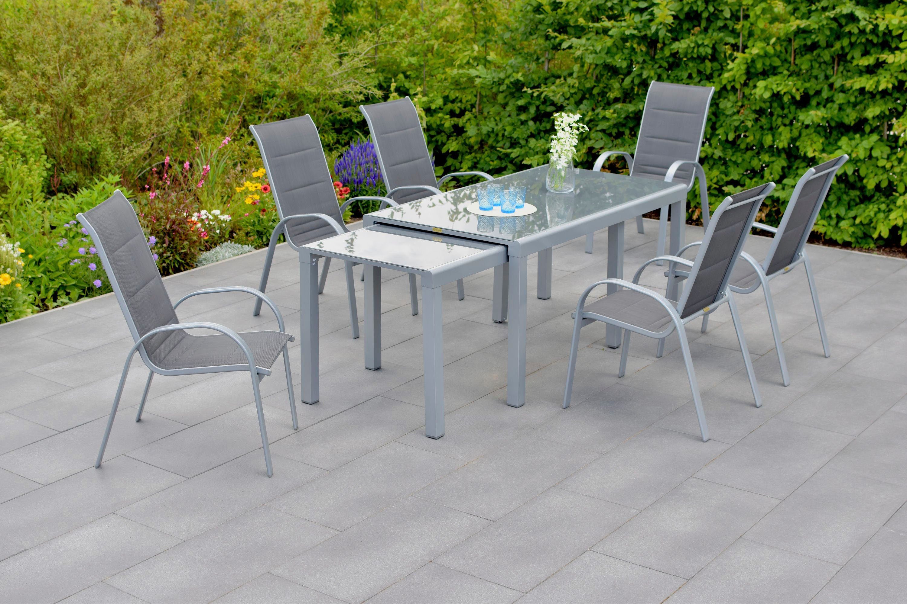 MERXX Tuin-eethoek Amalfi di lusso (7-delig) tuinsets