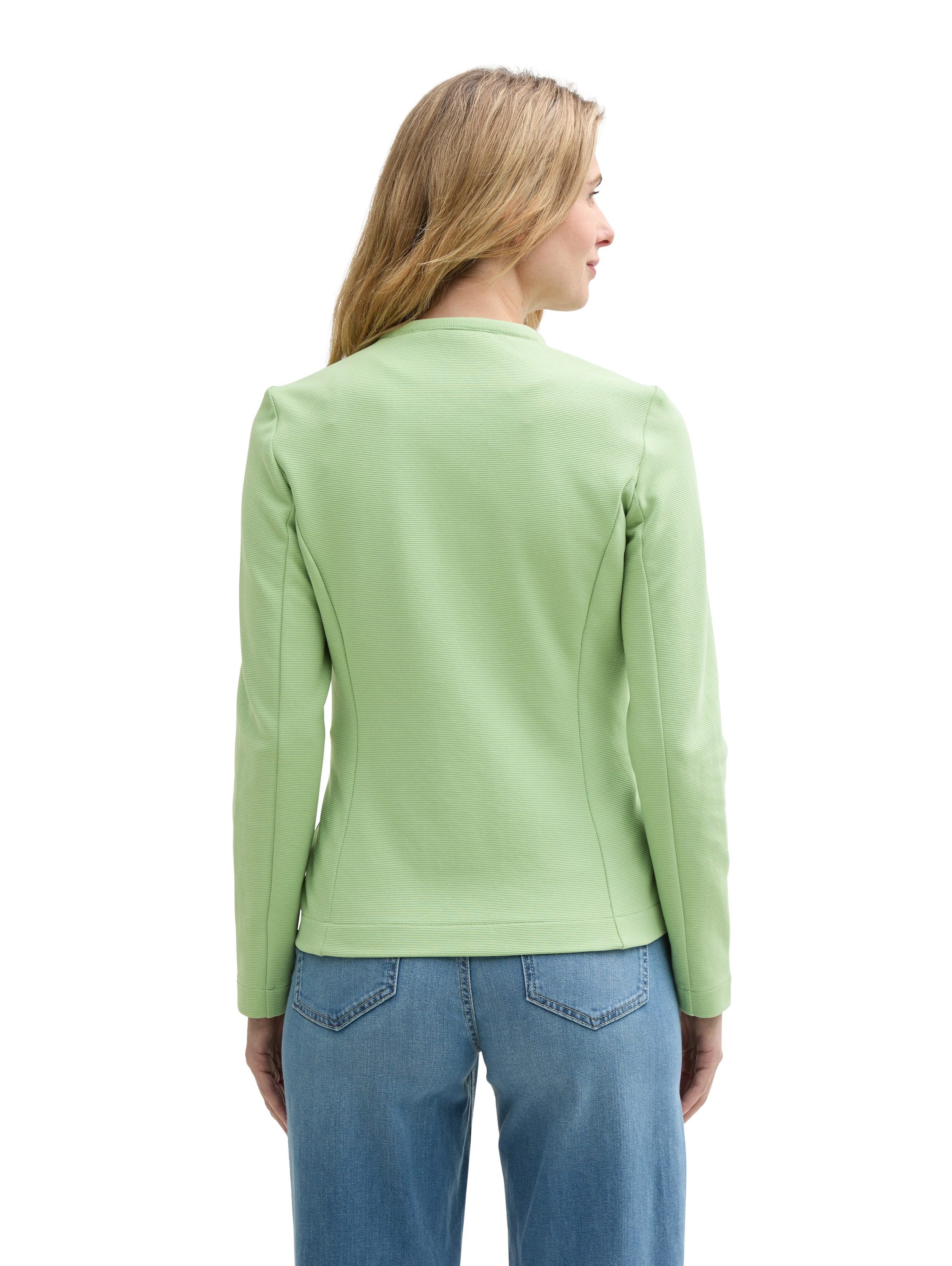 Tom Tailor Sweatblazer Ottoman met opgestikte zakken en structuur