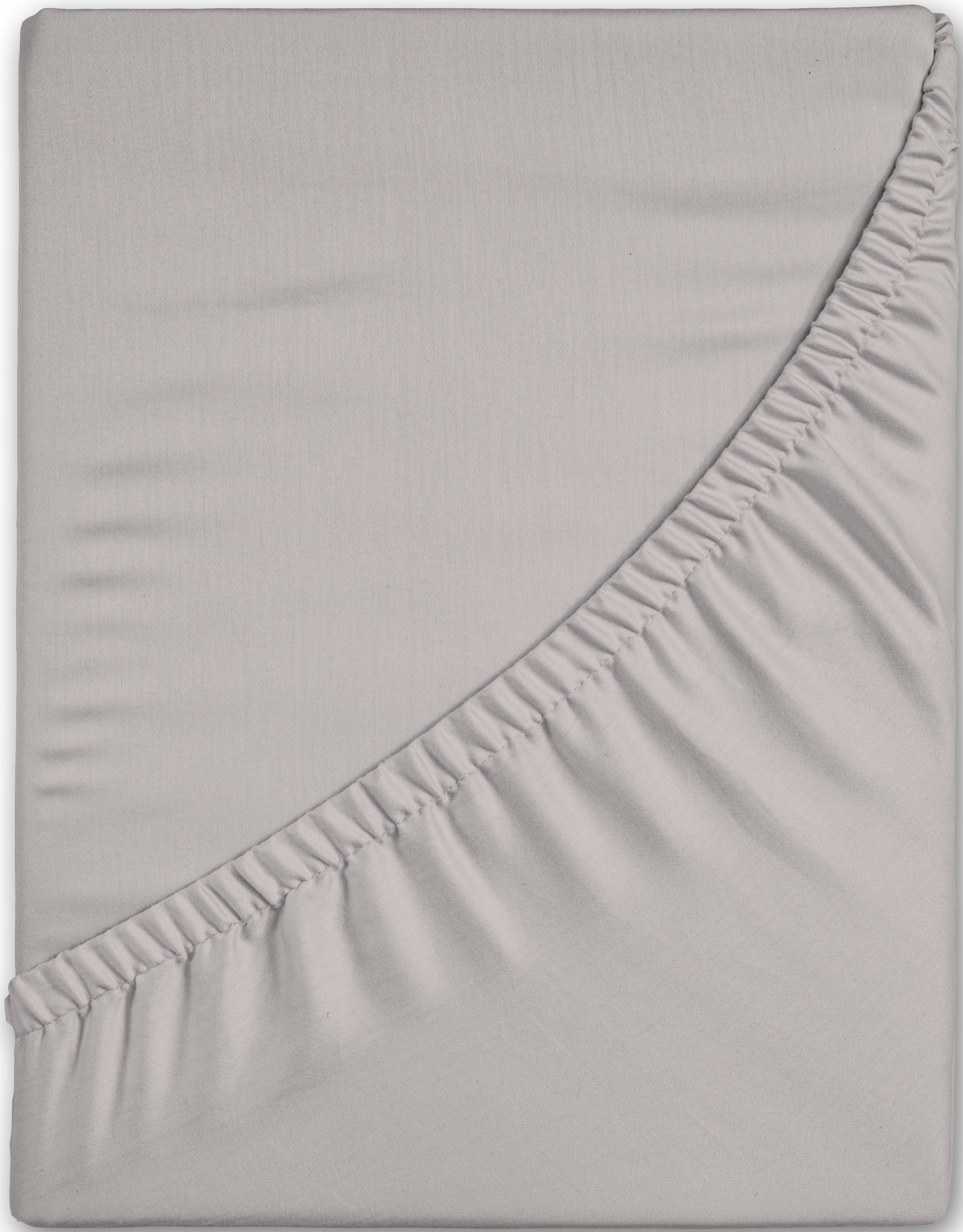 hip Hoeslaken Hip in mt. 90x200, 140x200 of 180x200 cm 100% katoen, mako-satijn, rondom elastiek, tot 25 cm hoogte (1 stuk)