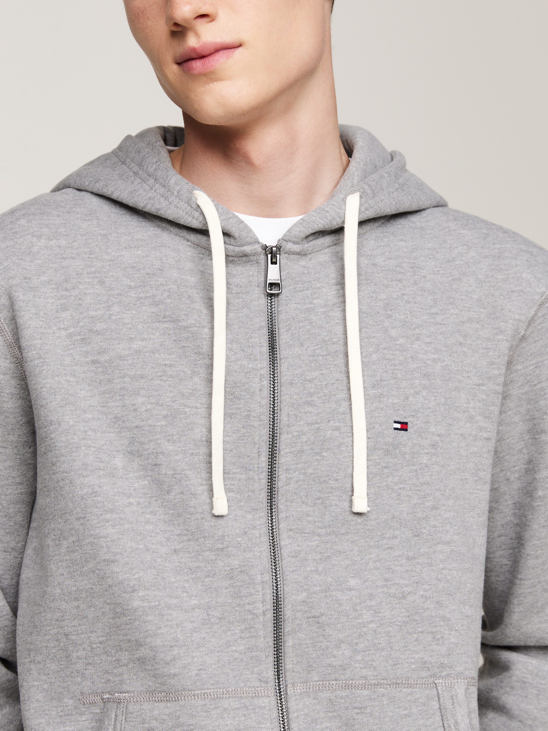 Tommy Hilfiger Capuchonsweatvest ESSENTIAL FLEECE ZIP THROUGH