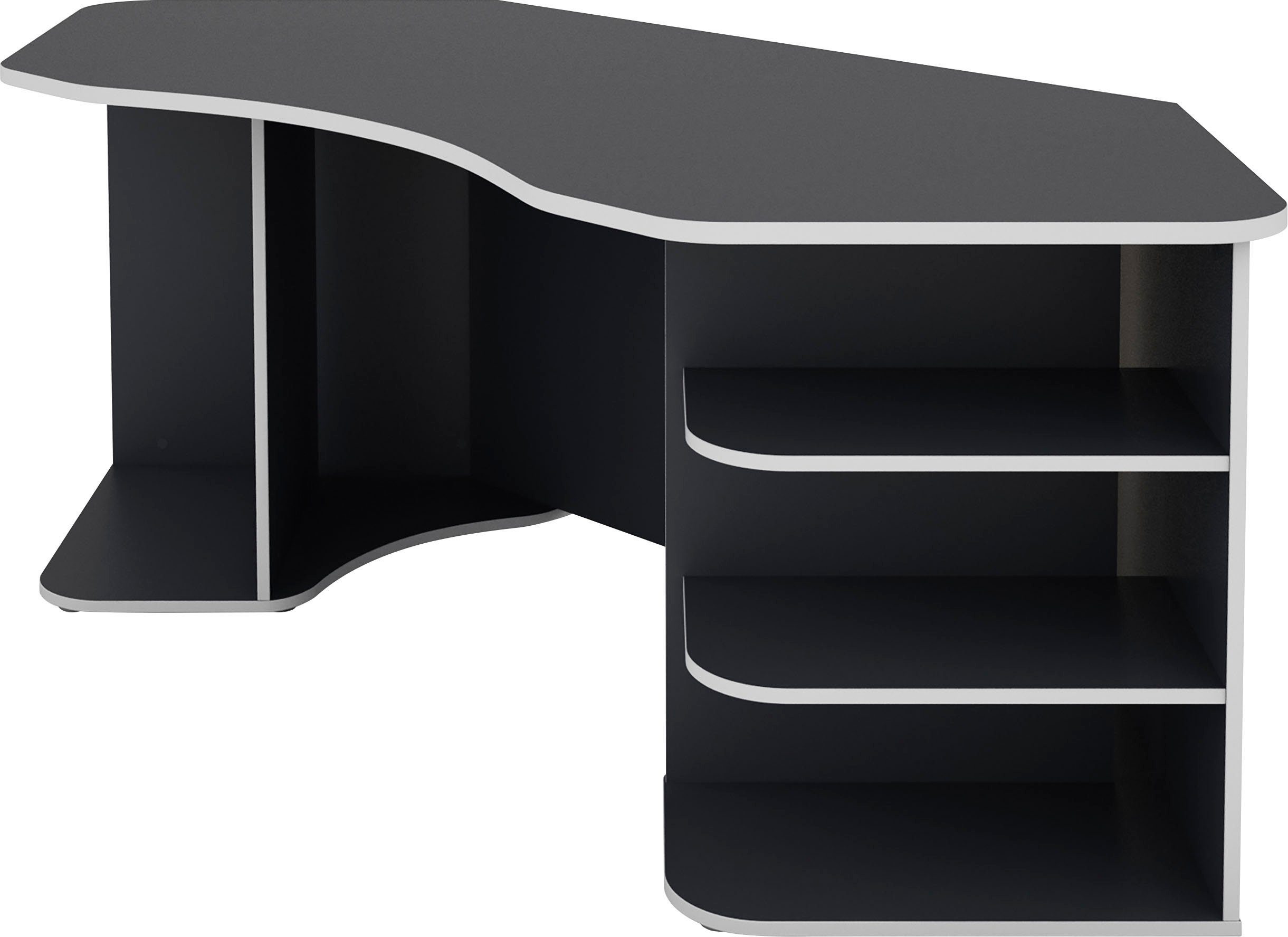 byLIVING Gamingtafel Thanatos Breedte 198 cm, modern hoekbureau
