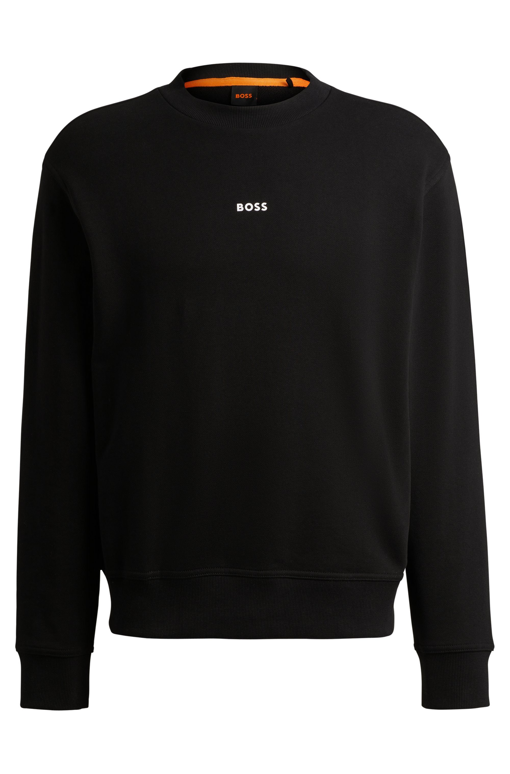 Boss Orange Sweatshirt WeSmallcrew met logo op borsthoogte