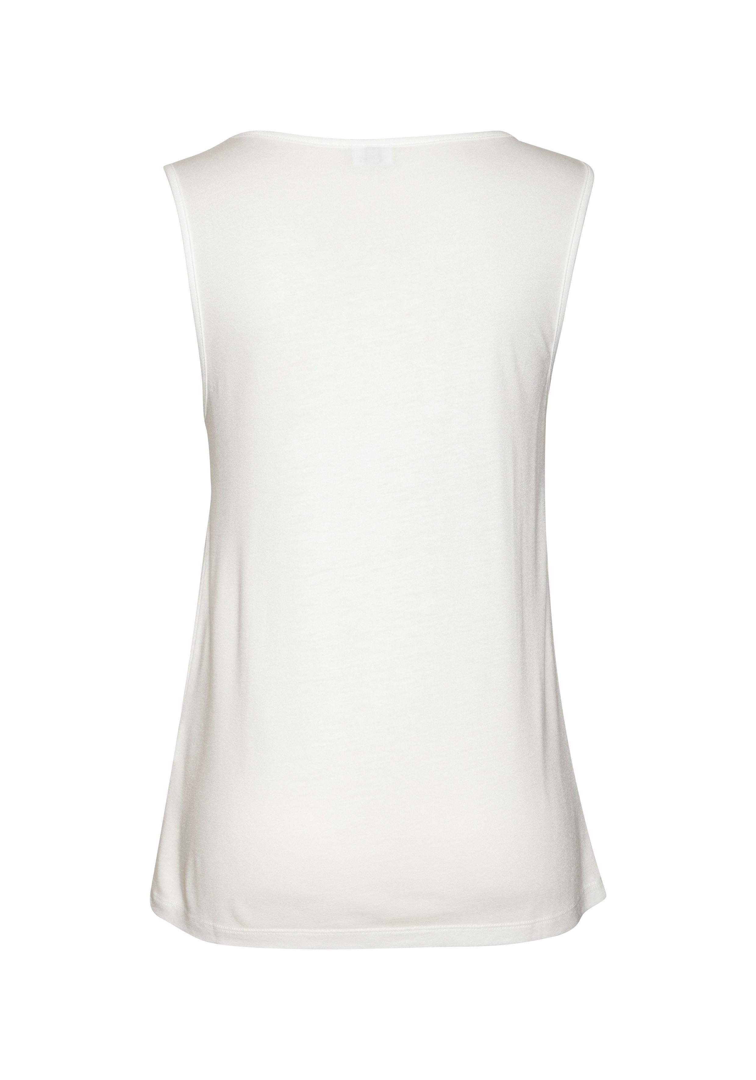 Lascana Tanktop met sierbanden, jerseytop, modieuze damestop