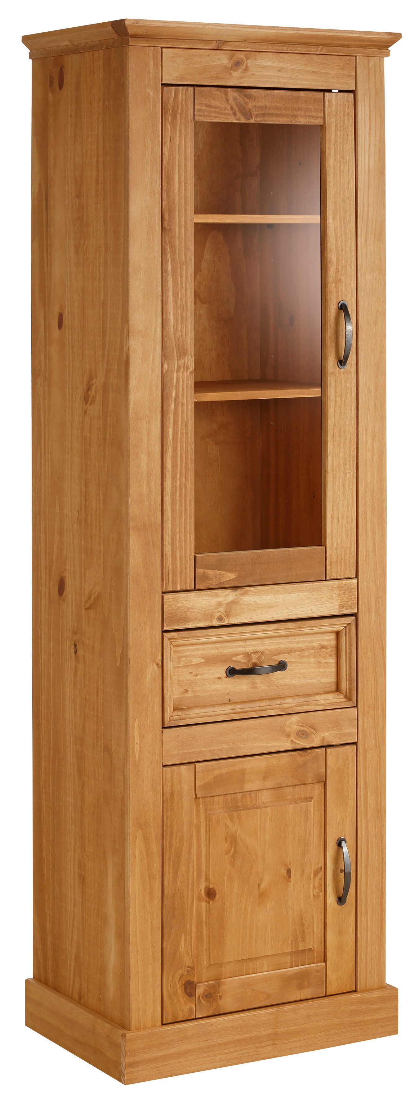 Home affaire Wandmeubel Selma 2 vitrines en 1 lowboard (set, 3-delig)