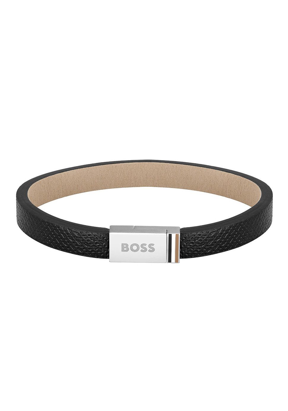 NU 20% KORTING: Boss Leren armband