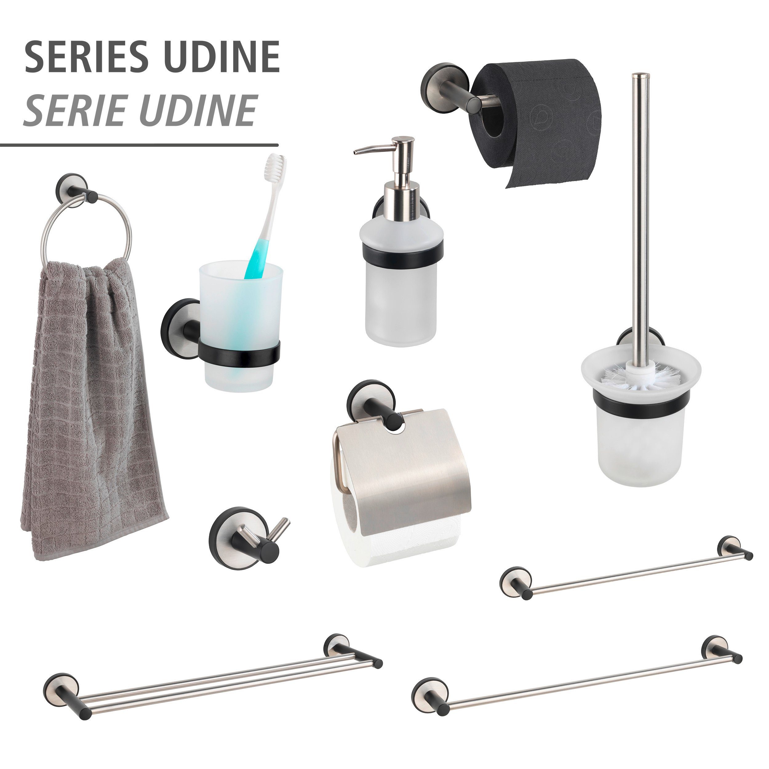 WENKO Handdoekstang UV-Loc® Udine bevestigen zonder boren