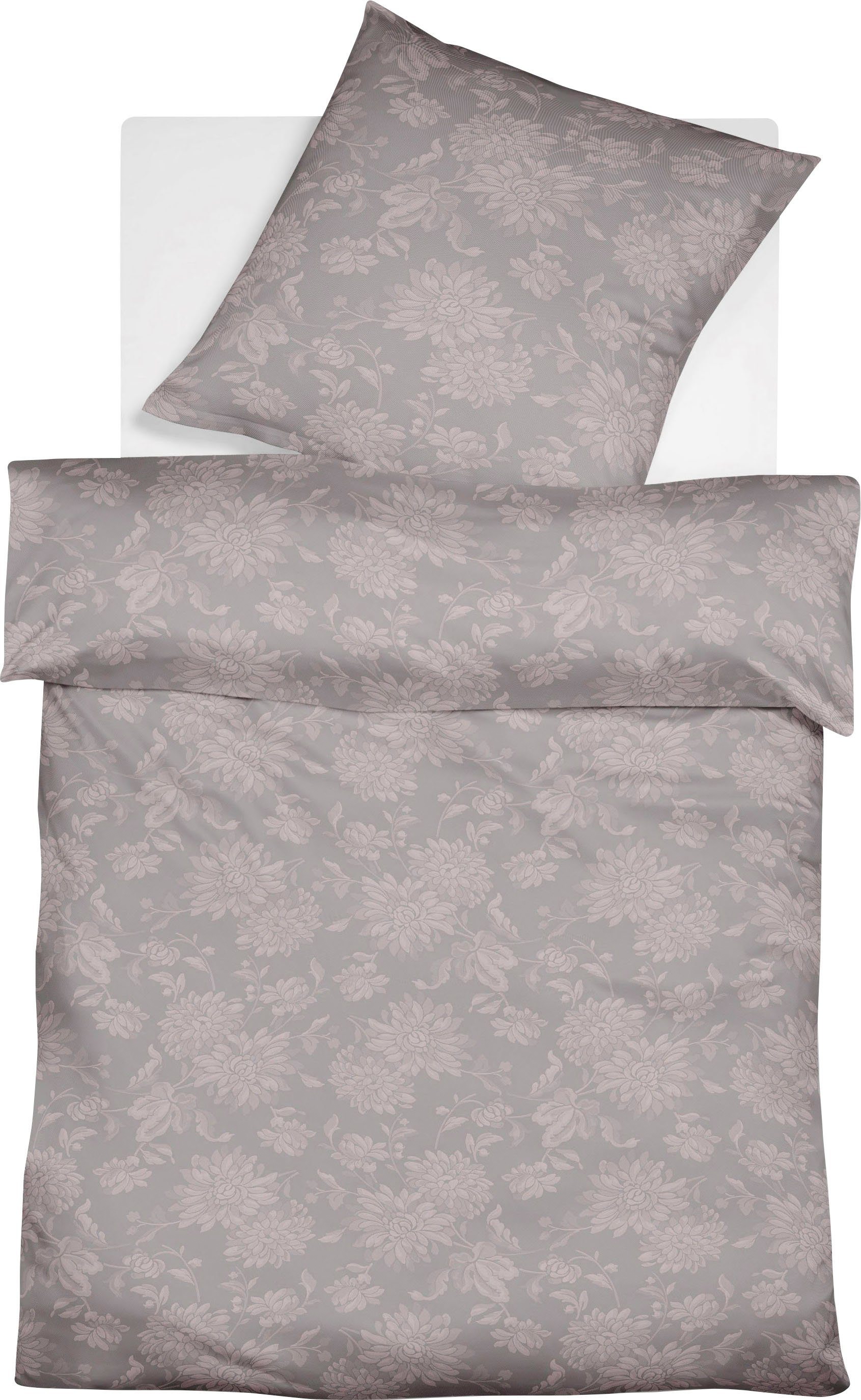 fleuresse Overtrekset Lech 4109 Jacquard flanel , katoen, in mt. 135x200, 155x220, 200x200 cm