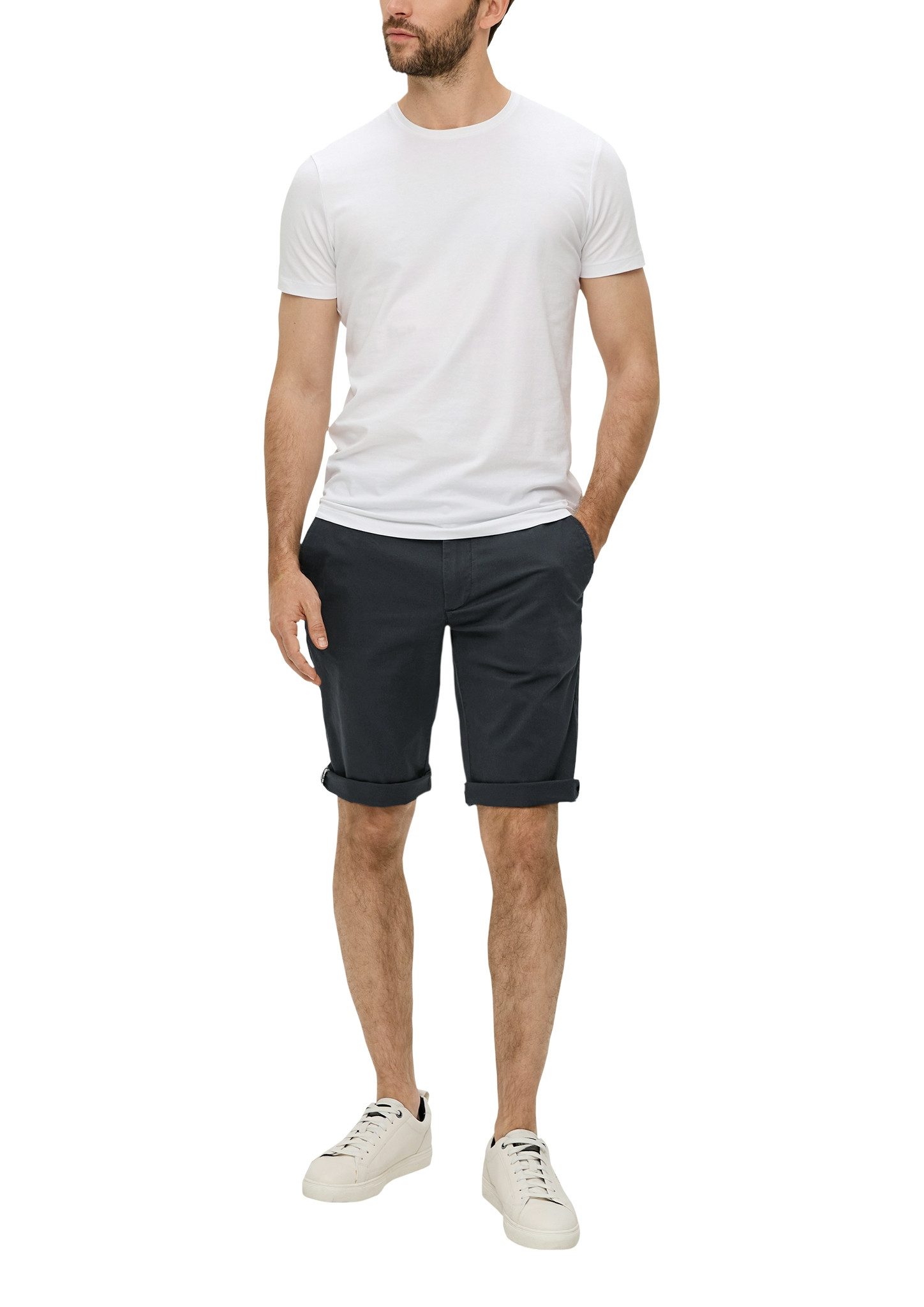 s.Oliver Chino met katoenen stretch bermuda-stijl