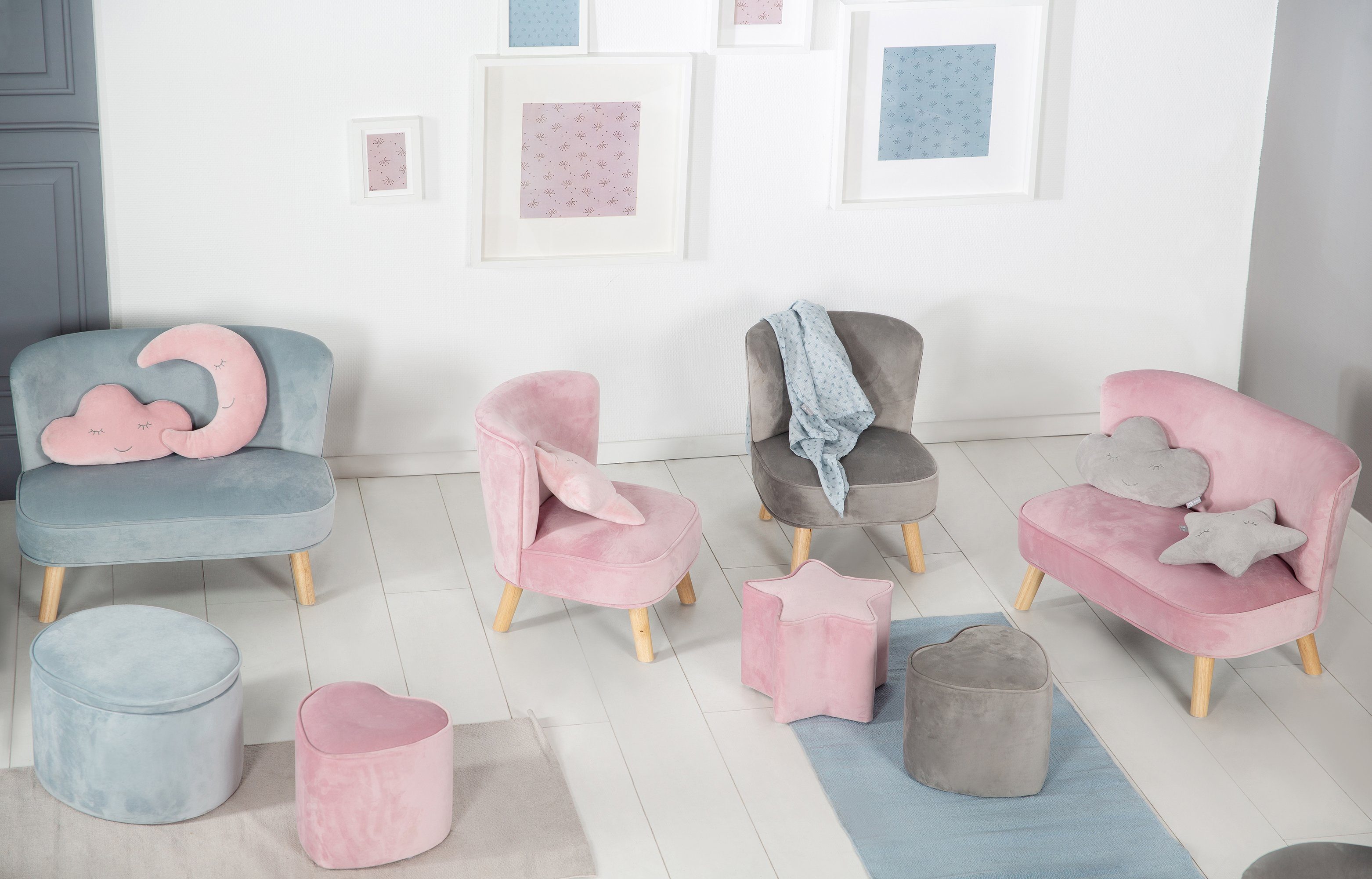 Roba® Kinderkruk Lil Sofa in hartvorm