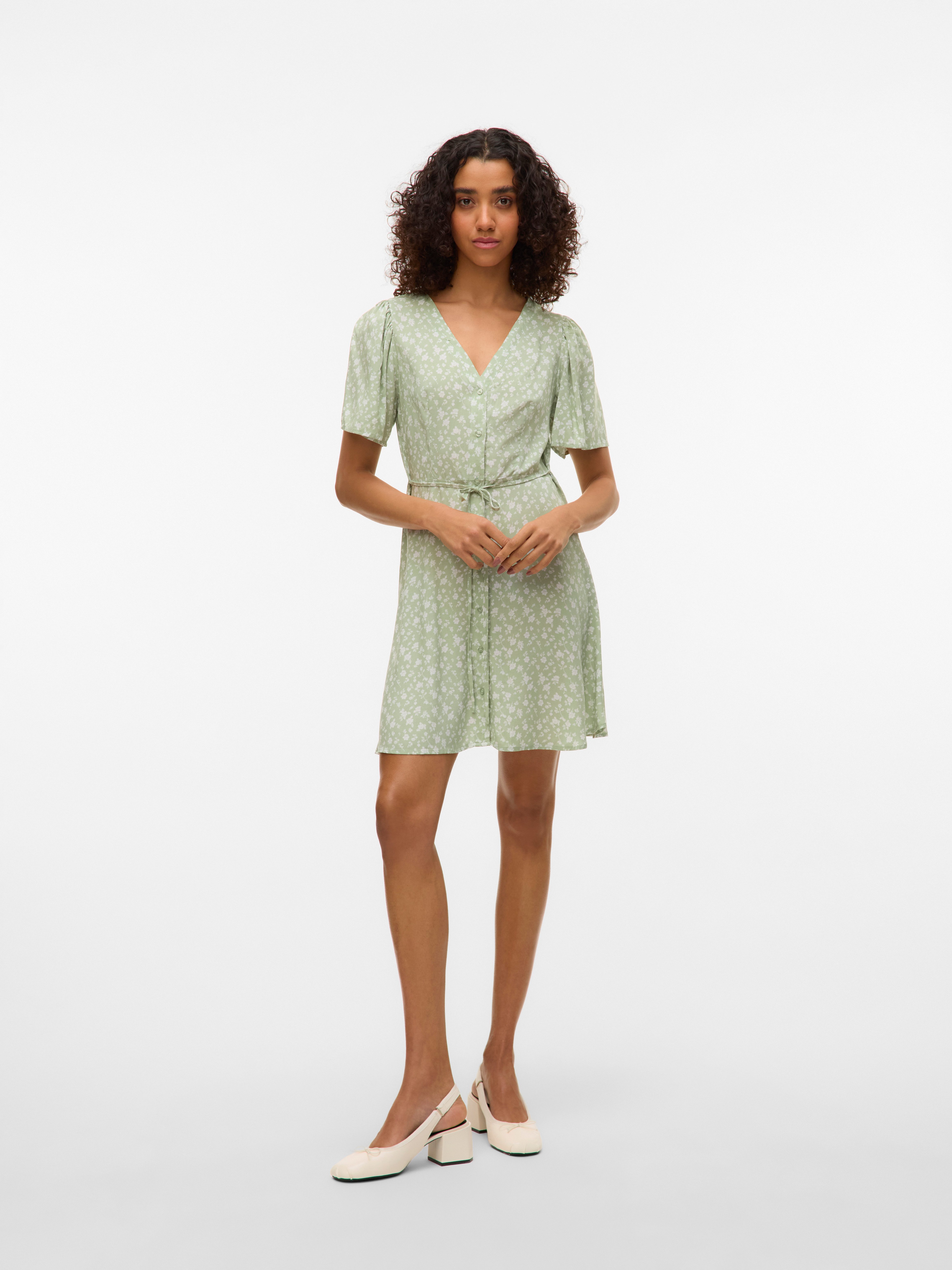 Vero Moda Mini-jurk VMALBA SS SHORT DRESS WVN NOOS