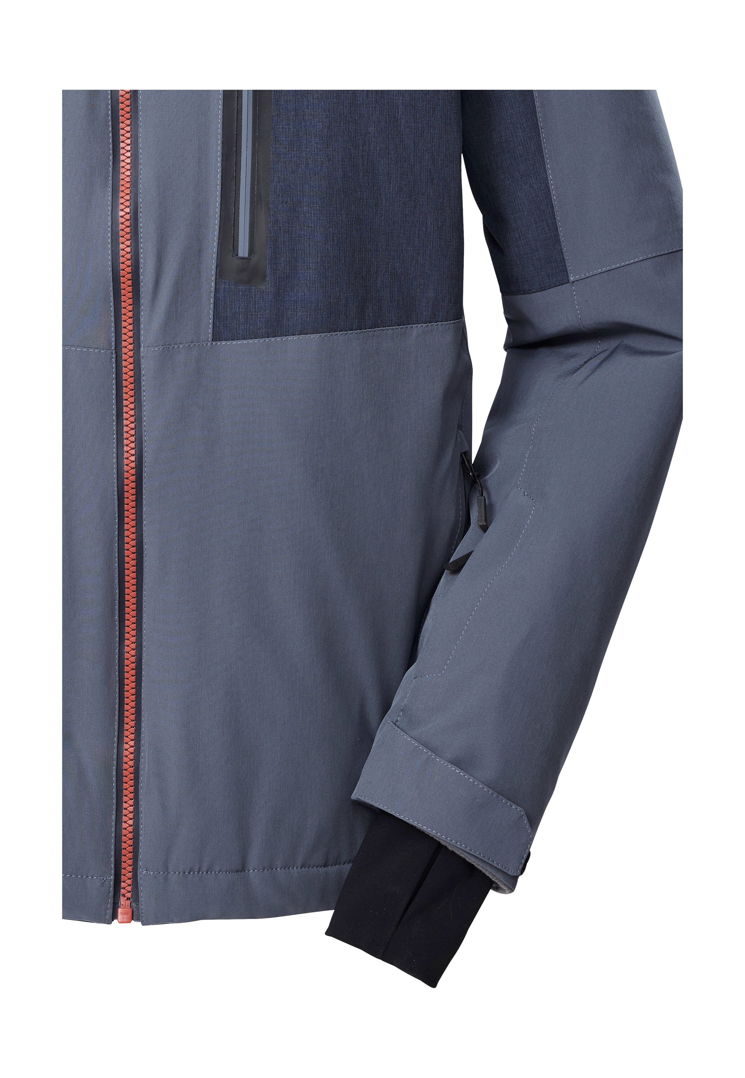 Killtec Ski-jack KSW 47 MN SKI JCKT Heren skijas: waterdicht, ademend, afneembare capuchon