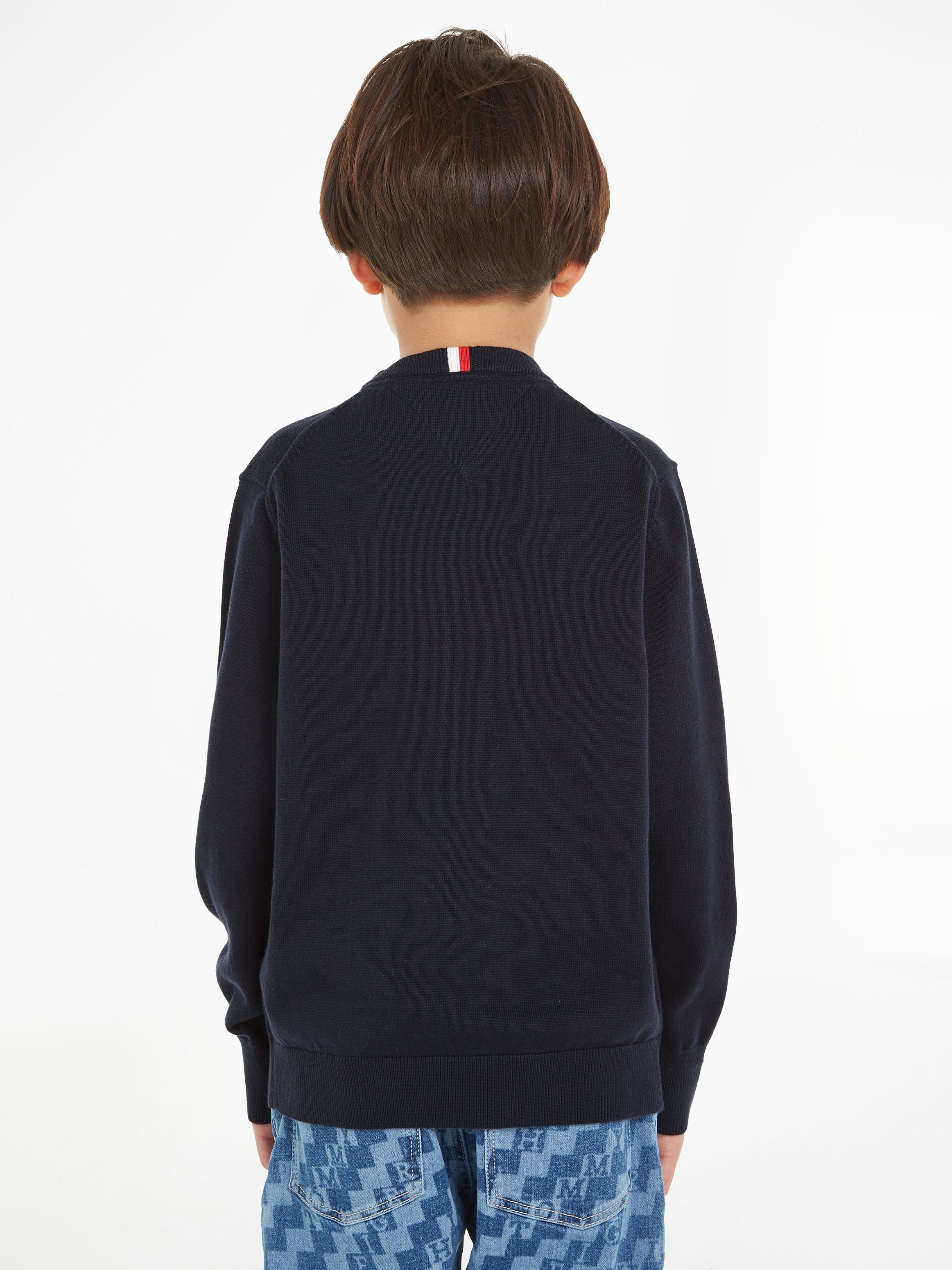 Tommy Hilfiger Gebreide trui MONOTYPE SWEATER met groot logoborduursel