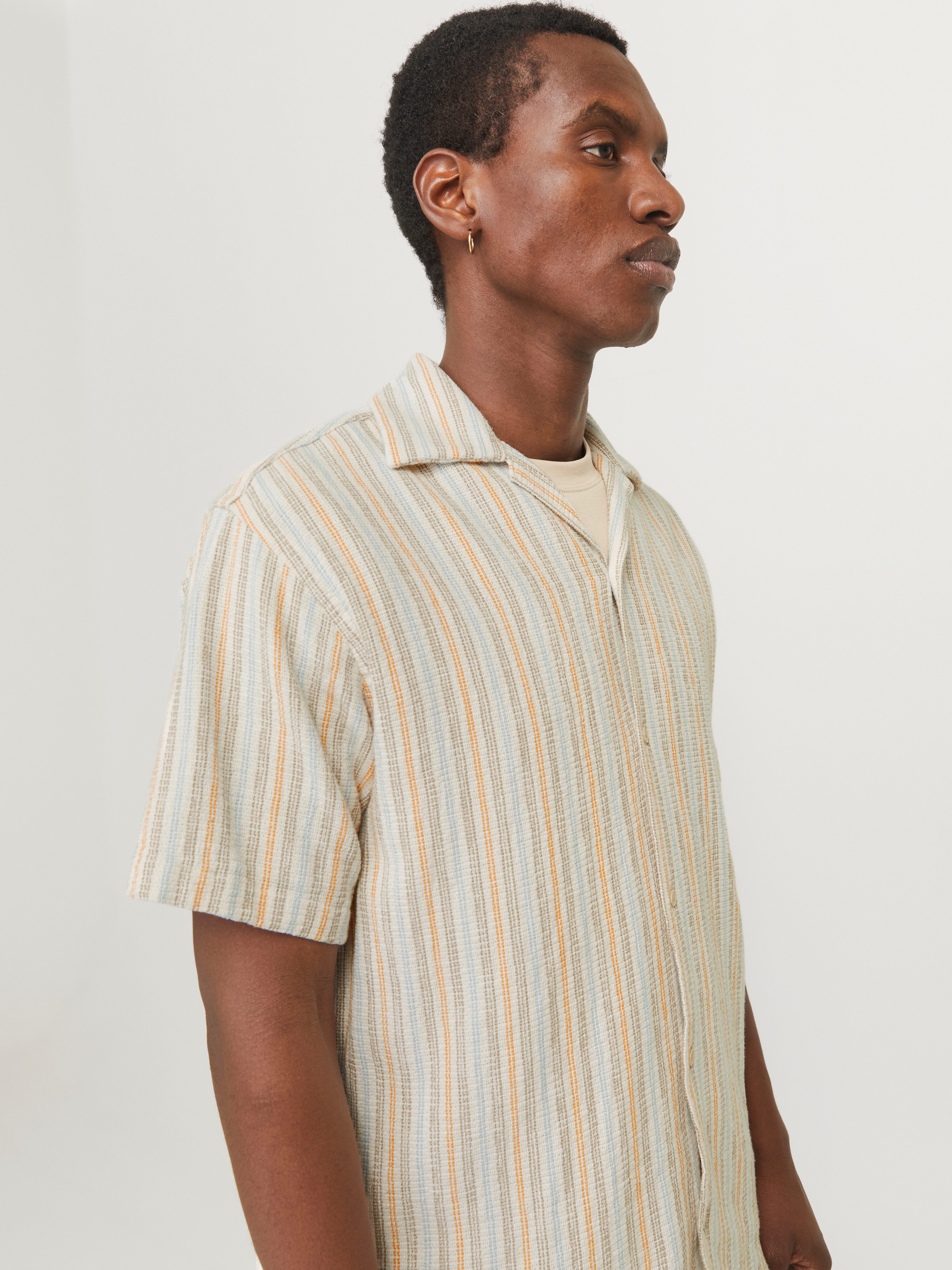 Jack & Jones Overhemd met korte mouwen JORCOBA STRIPE RESORT SHIRT SS SN