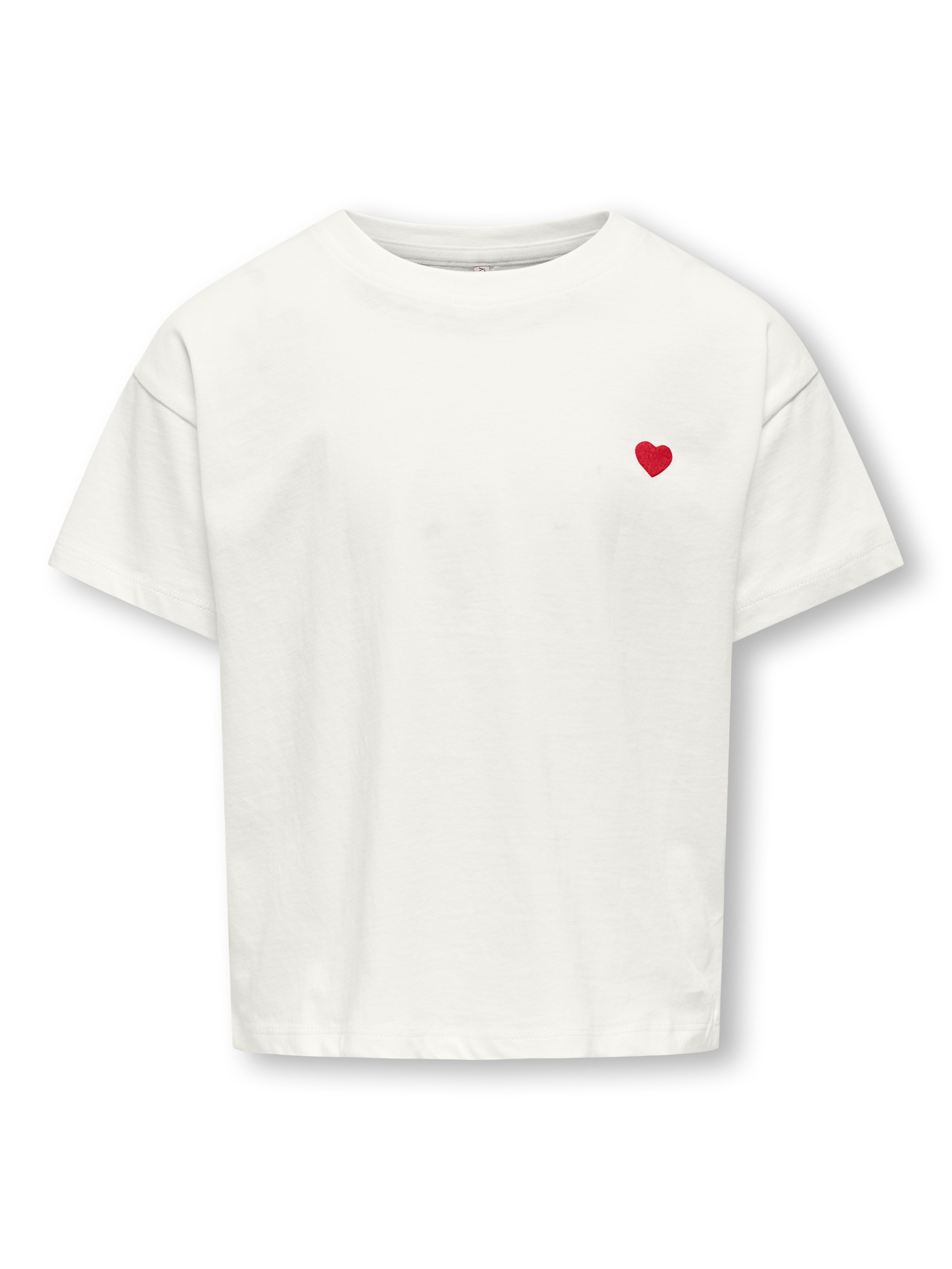 KIDS ONLY Shirt met korte mouwen KOGMAIKEN LIFE CROPHEART SS TOP JRS NOOS