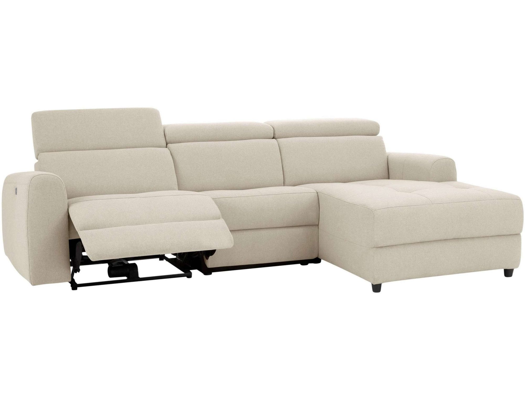 Home affaire Hoekbank Sentrano, L-vorm, 275 cm, man. of electr. relaxfunctie en usb/kopverstelling