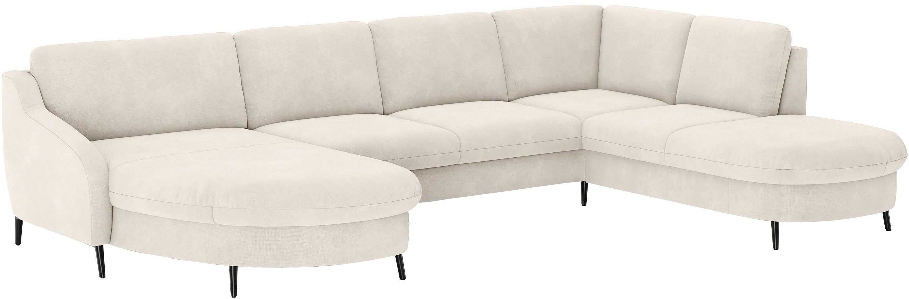 sit&more Zithoek Soul U-model optioneel met bed en bedlade