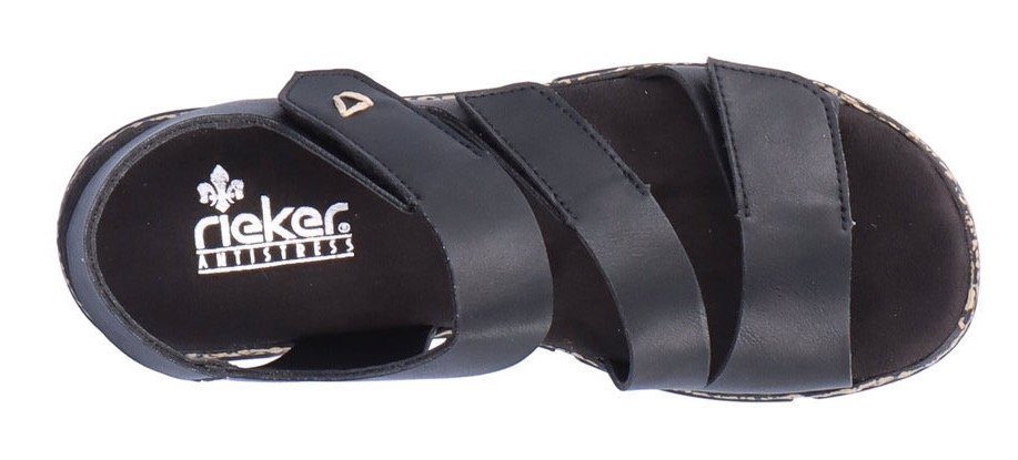 Rieker Sandalen zomerschoen, sandaal, sleehak, met klittenbandsluitingen