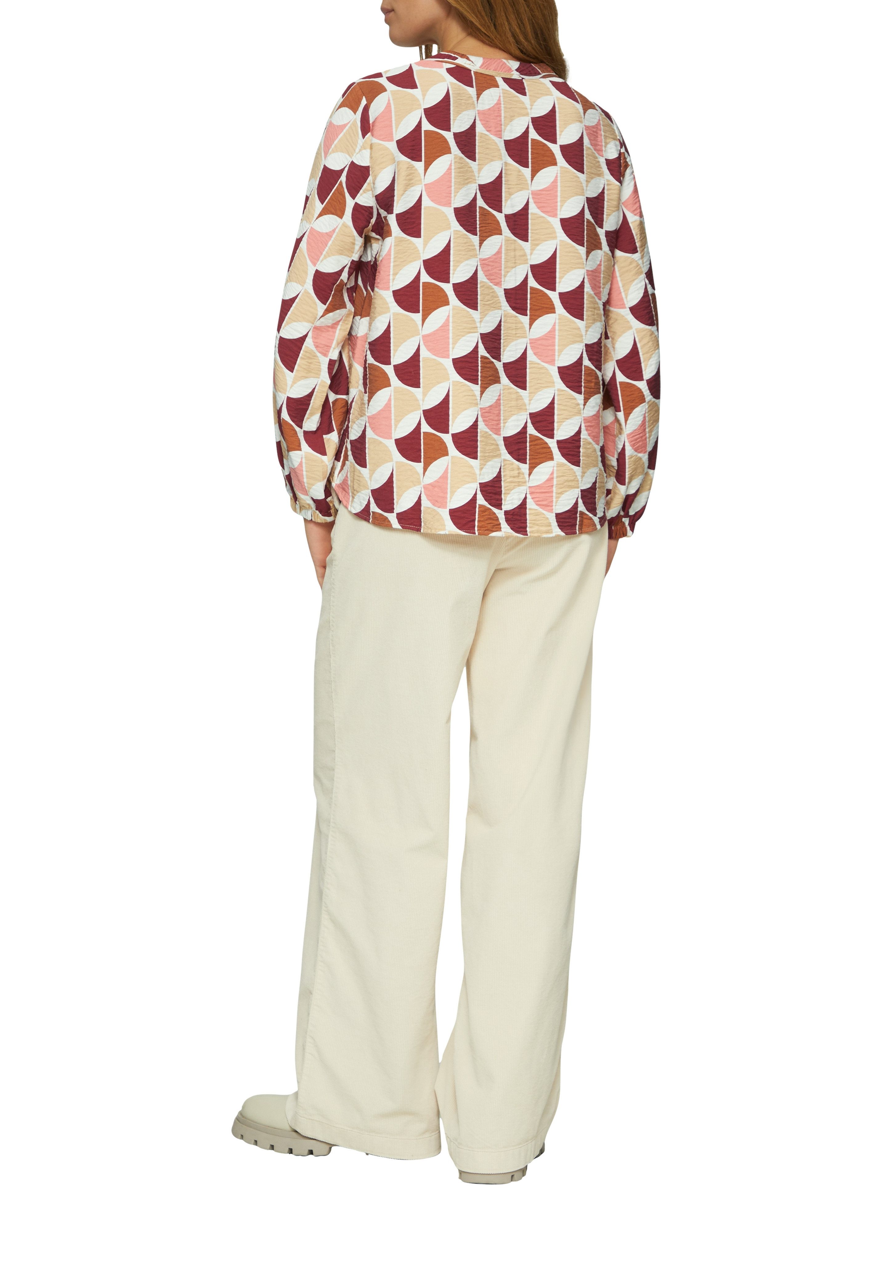 s.Oliver Blouse met lange mouwen met print all-over