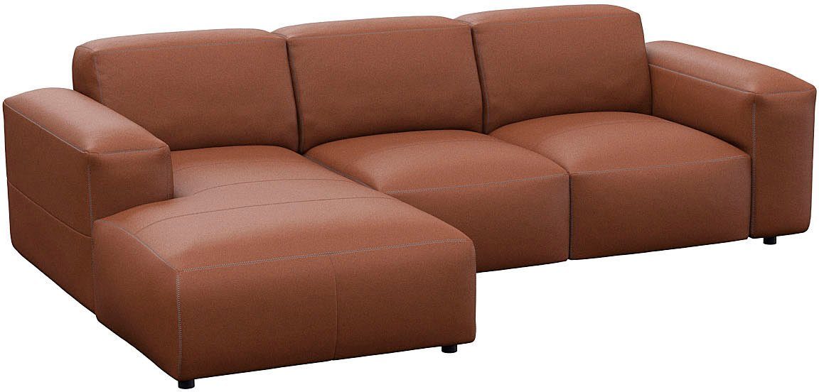FLEXLUX Hoekbank Lucera Chaise longue rechts of links, L-vorm, comfortabel
