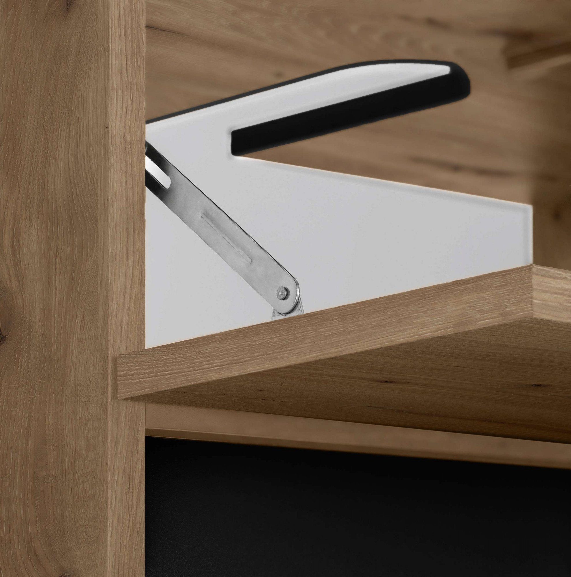 Home affaire Wastafelonderkast Wisla Sifon uitsparing, push-to-open functie, breedte 60 cm, hoogte 55 cm