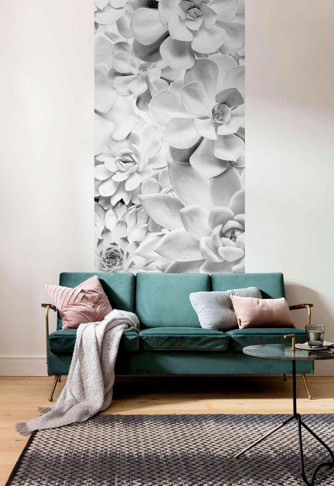 Komar Vliesbehang Shades black a Woonkamer, slaapkamer (1 stuk)