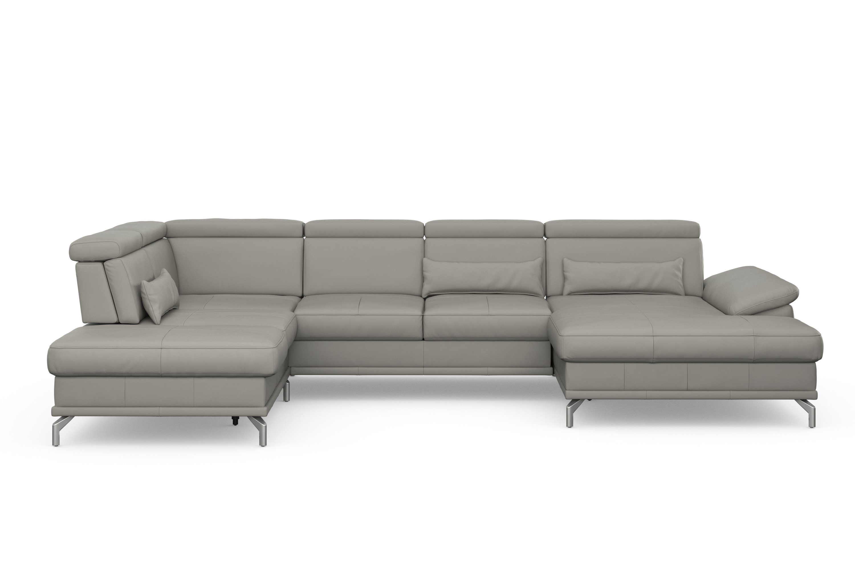 sit&more Zithoek Cabrio U-vorm, met zitdiepteverstelling, arm- en hoofdsteunverstelling