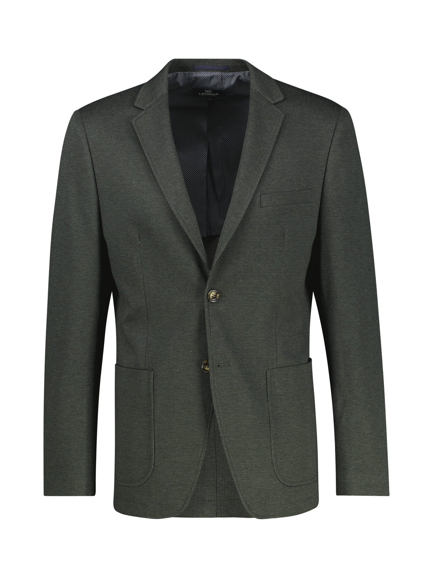 Lerros Jerseycolbert LERROS blazer met houndstooth patroon
