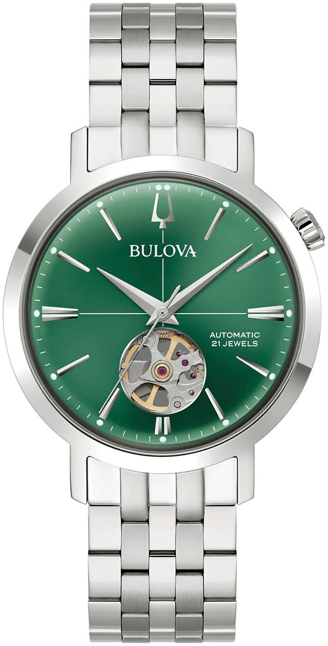 Bulova Automatisch horloge Horloge, herenhorloge, mechanisch horloge, leren band, analoog