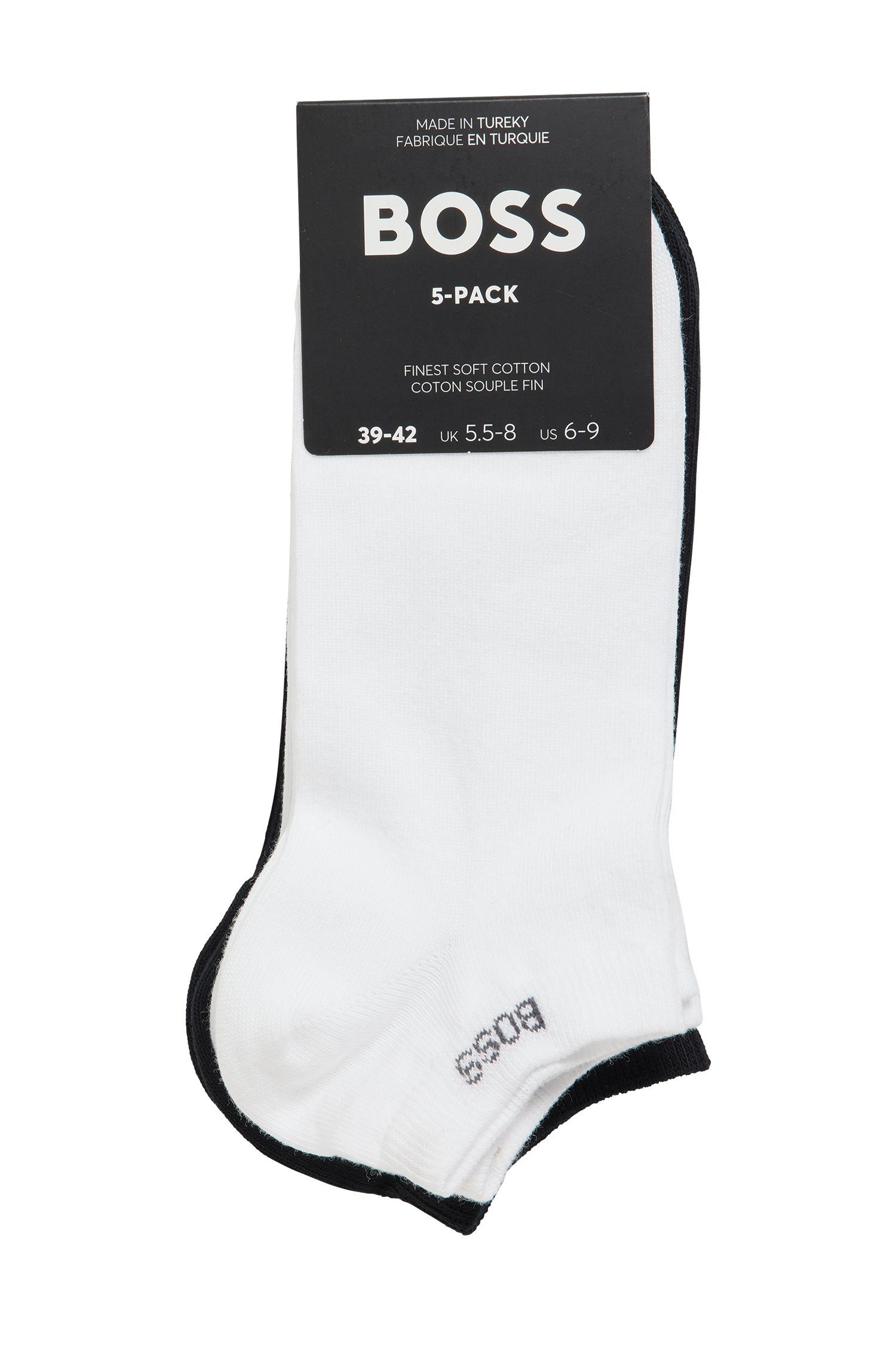 BOSS Sneakersokken 5P AS Uni Color CC (set, 5 paar, 5er)