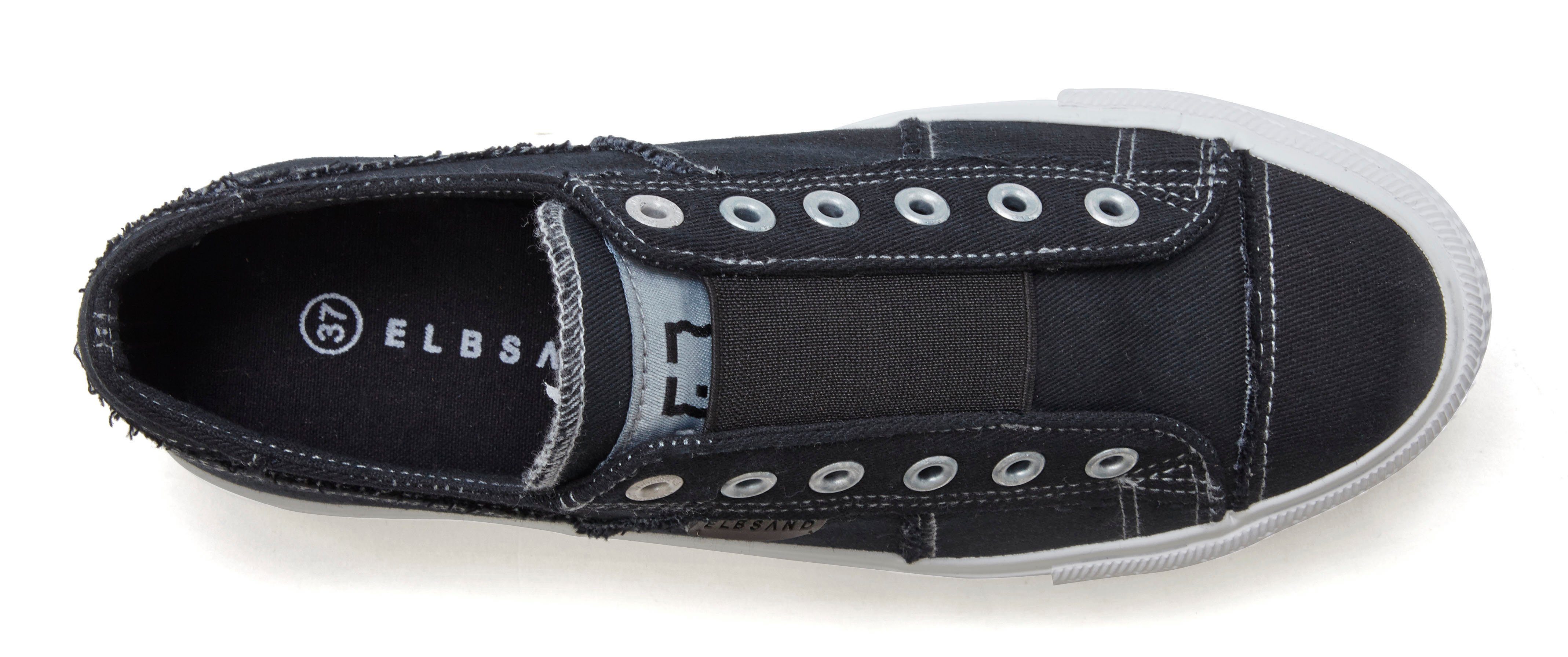 Elbsand Sneakers Halfschoen, slippers, vrijetijdsschoen, van textiel om in te stappen met elastische inzet