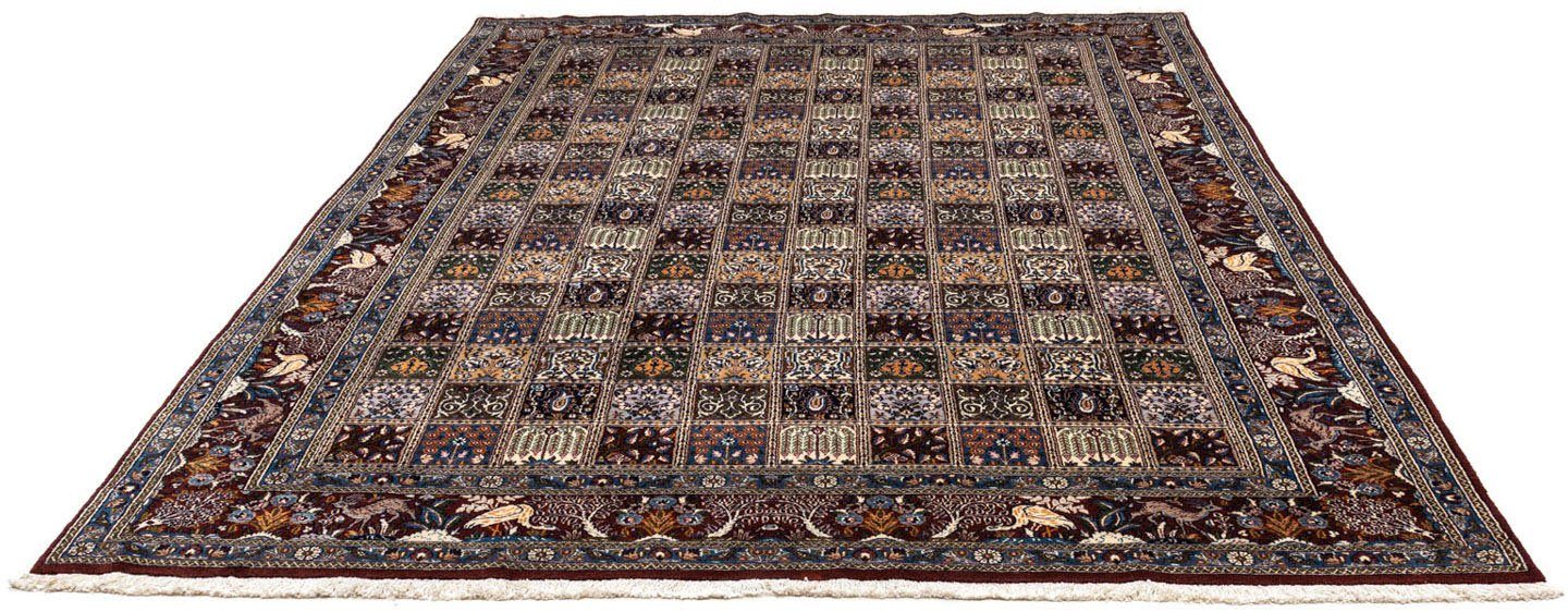 morgenland Wollen kleed Moud velden rosso 195 x 150 cm Uniek exemplaar met certificaat