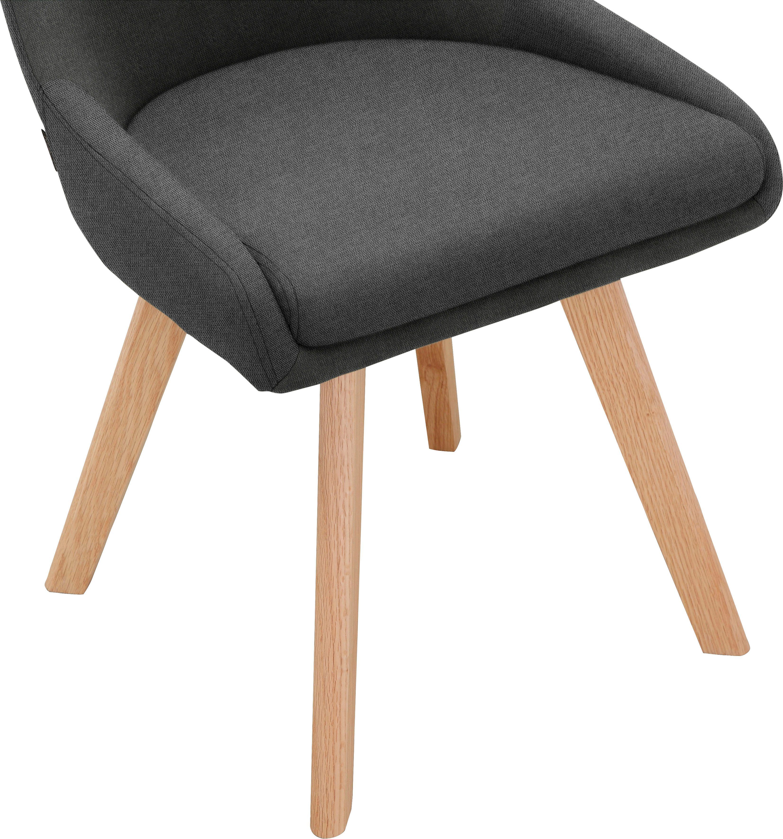 INOSIGN Eetkamerstoel Dilla, TOPSELLER! in sets van 1 en 2, bekleding van geweven stof, zithoogte 48 cm, keukenstoel