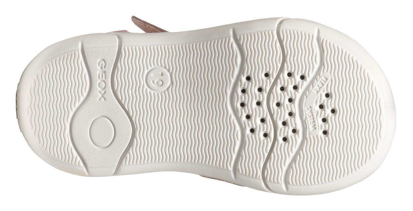 Geox Babyschoentjes B SANDAL ZAPITO GIRL , glitter sandaal, klittenbandschoen, babyschoen in metallic look