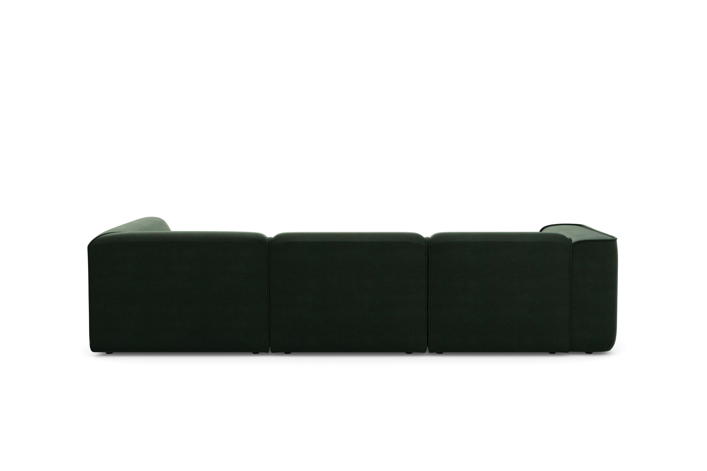 RAUM.ID Hoekbank Merid L-vorm, altijd uitbreidbaar met modules, B/D/H: 295/162/70 cm