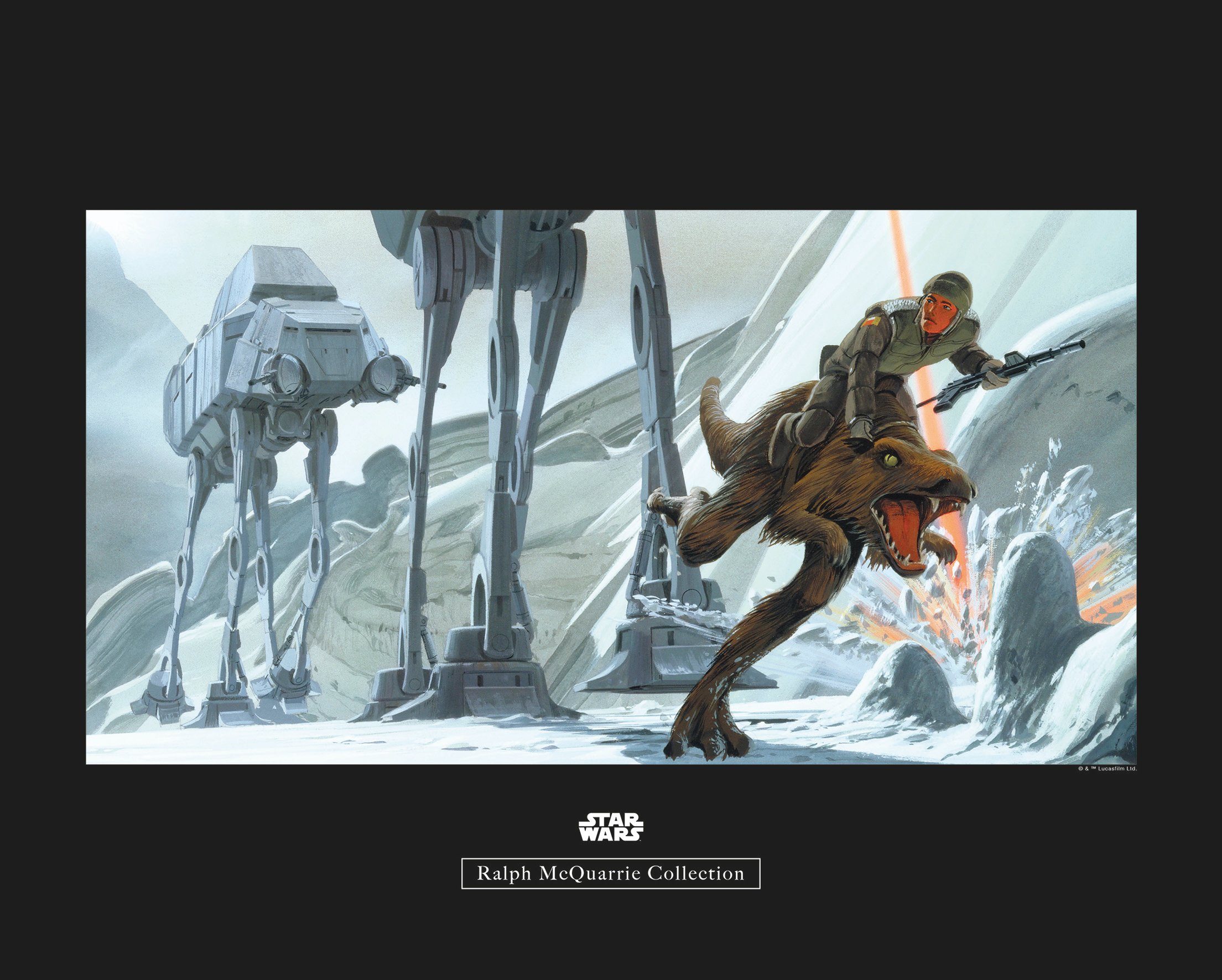 Komar wanddecoratie Star Wars Classic RMQ Hoth Battle Ground, zonder lijst