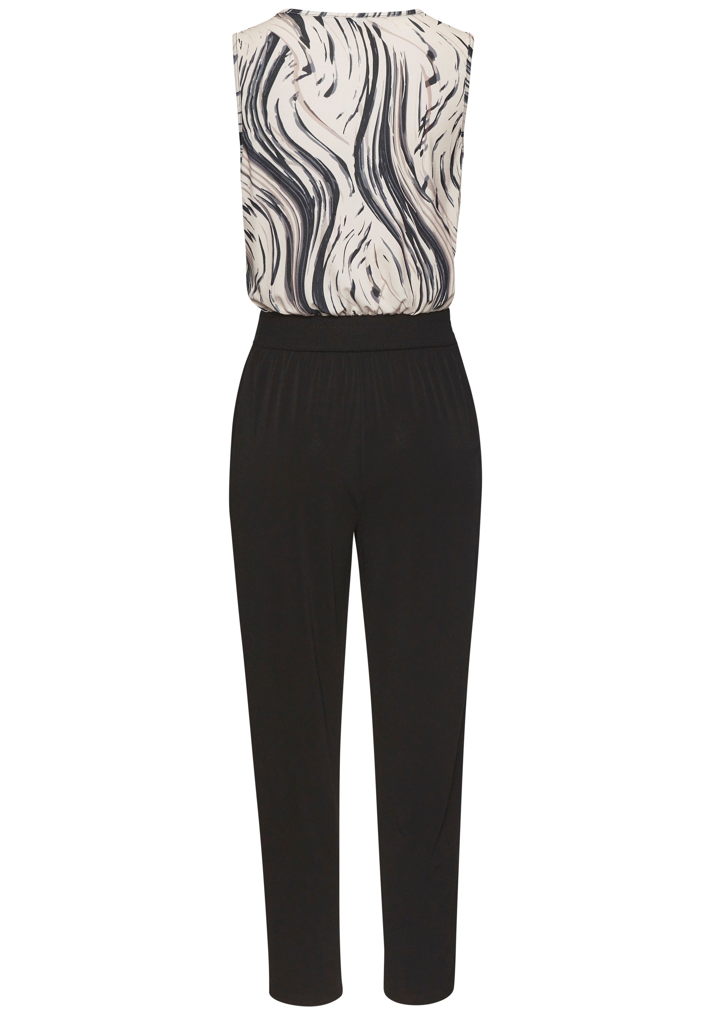 Lascana Jumpsuit met bedrukt bovenstuk elegante jumpsuit business-look feestelijk