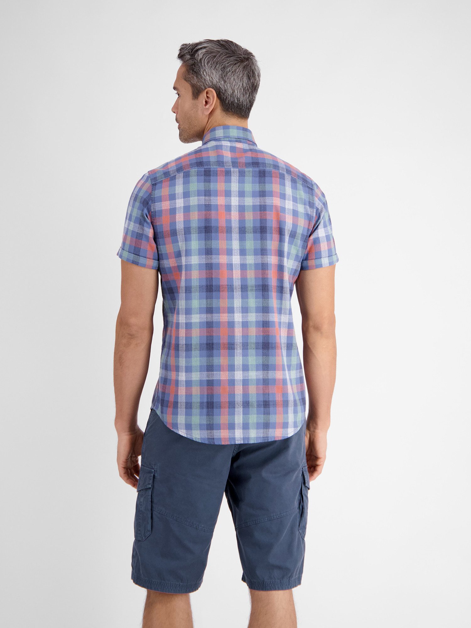 Lerros Bermuda LERROS effen cargobermuda met riem