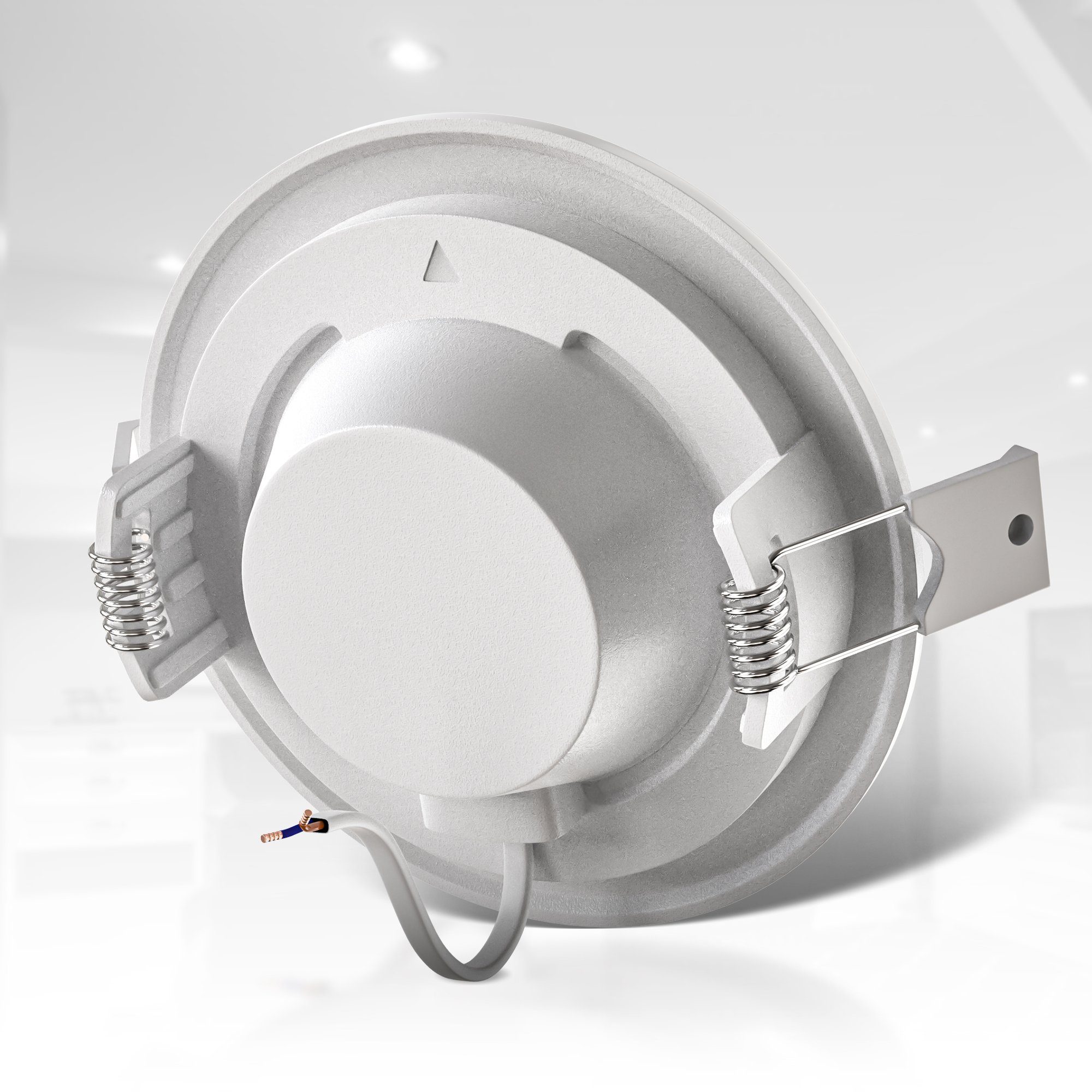 B.K.Licht Ledinbouwlamp 3-delige bad inbouwspot, IP44 beschermd, platte inbouwspots