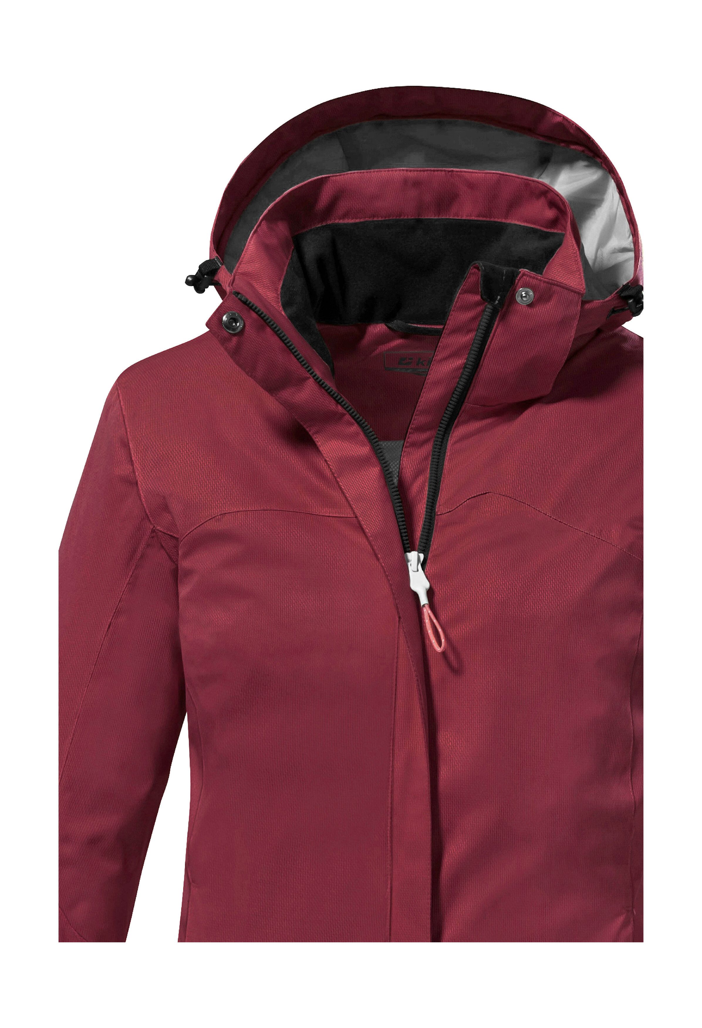 Killtec Outdoorjack KOS 133 WMN JCKT Water- en winddichte damesjack met afneembare capuchon, PFAS-vrij