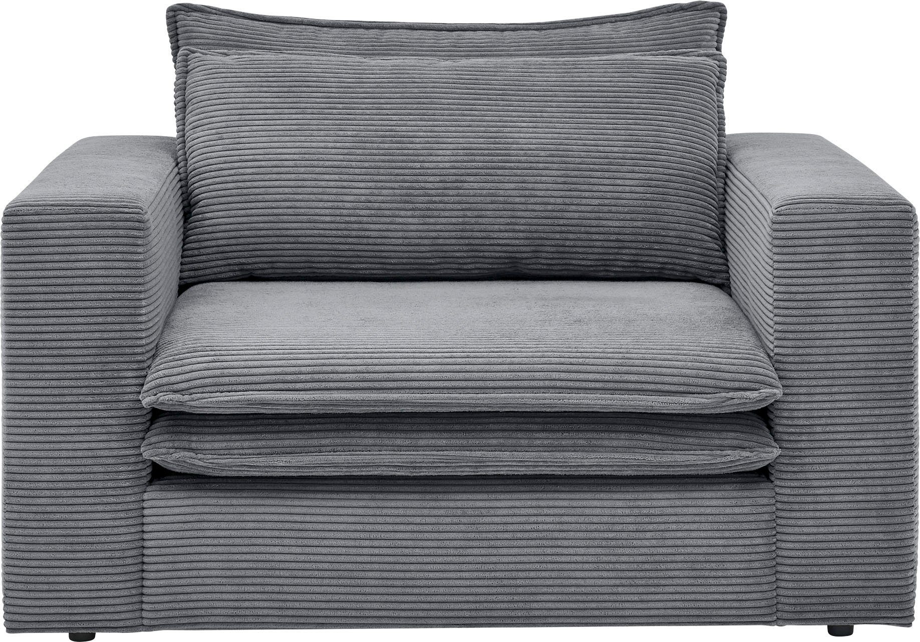 Places of Style Loveseat PIAGGE Hoogwaardige cord, trendy loveseat