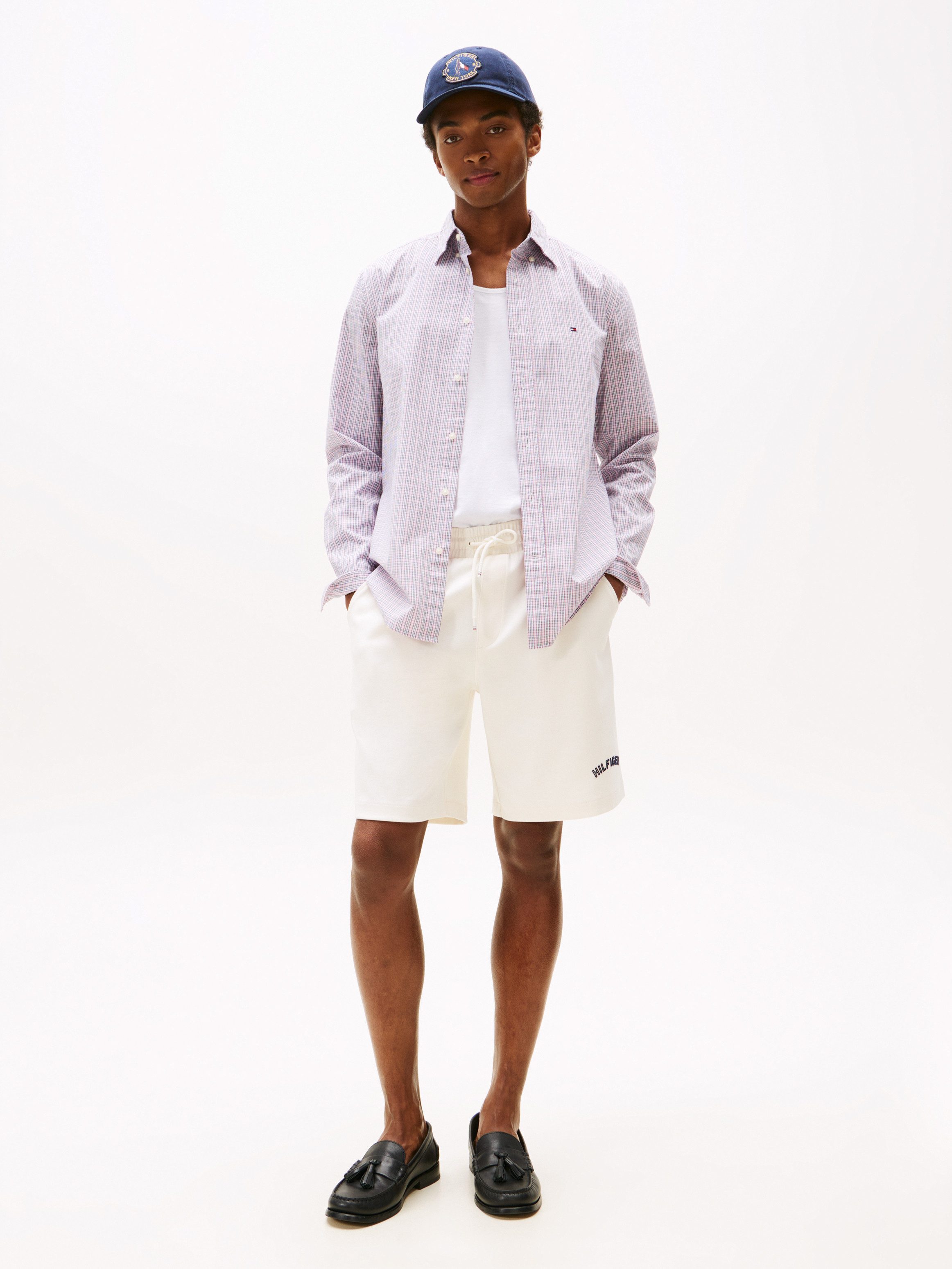Tommy Hilfiger Overhemd met lange mouwen FLEX POPLIN SMALL TARTAN SHIRT
