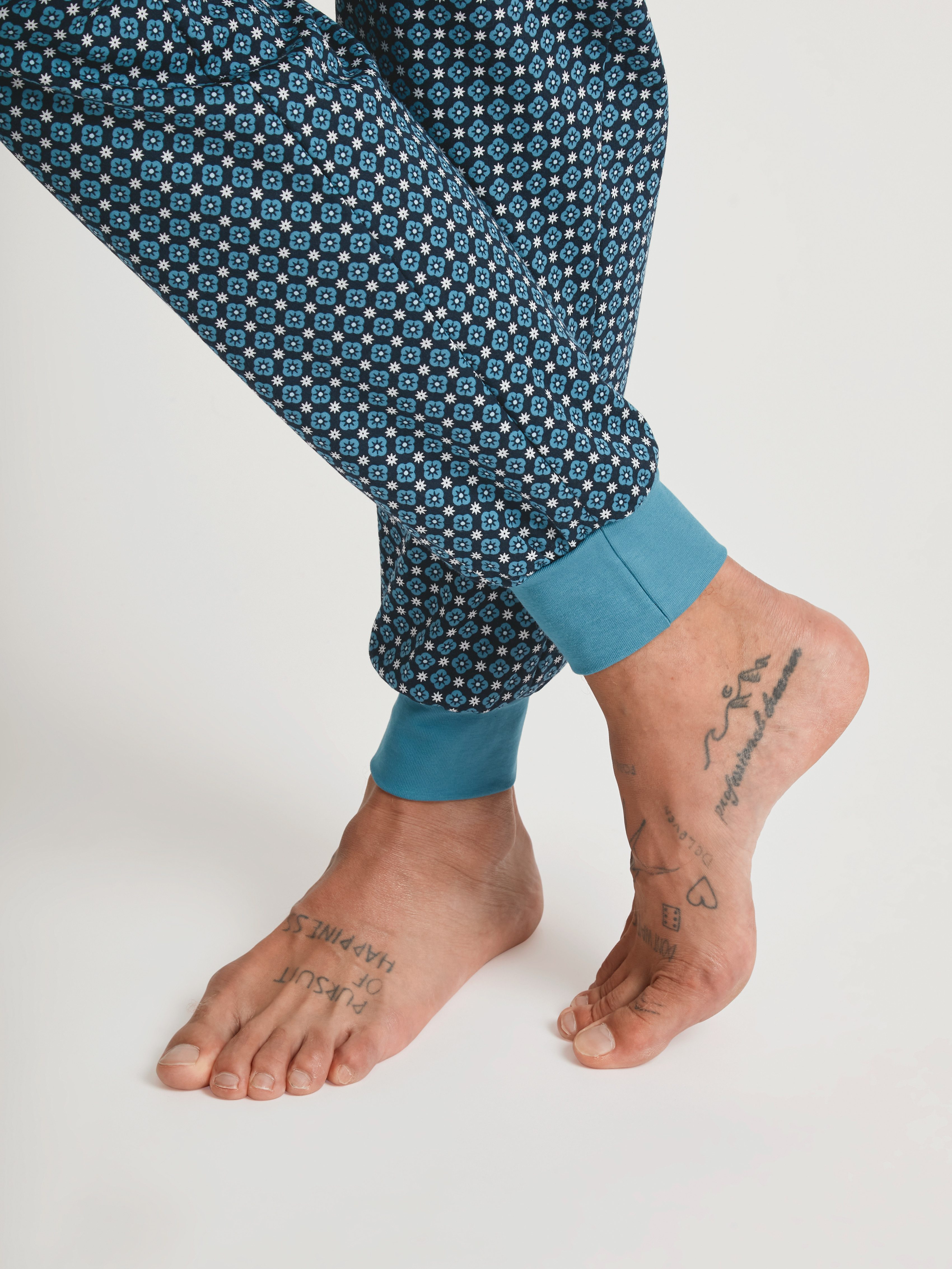 CALIDA Pyjama Relax Streamline 2 met zachte ribboorden (2-delig)