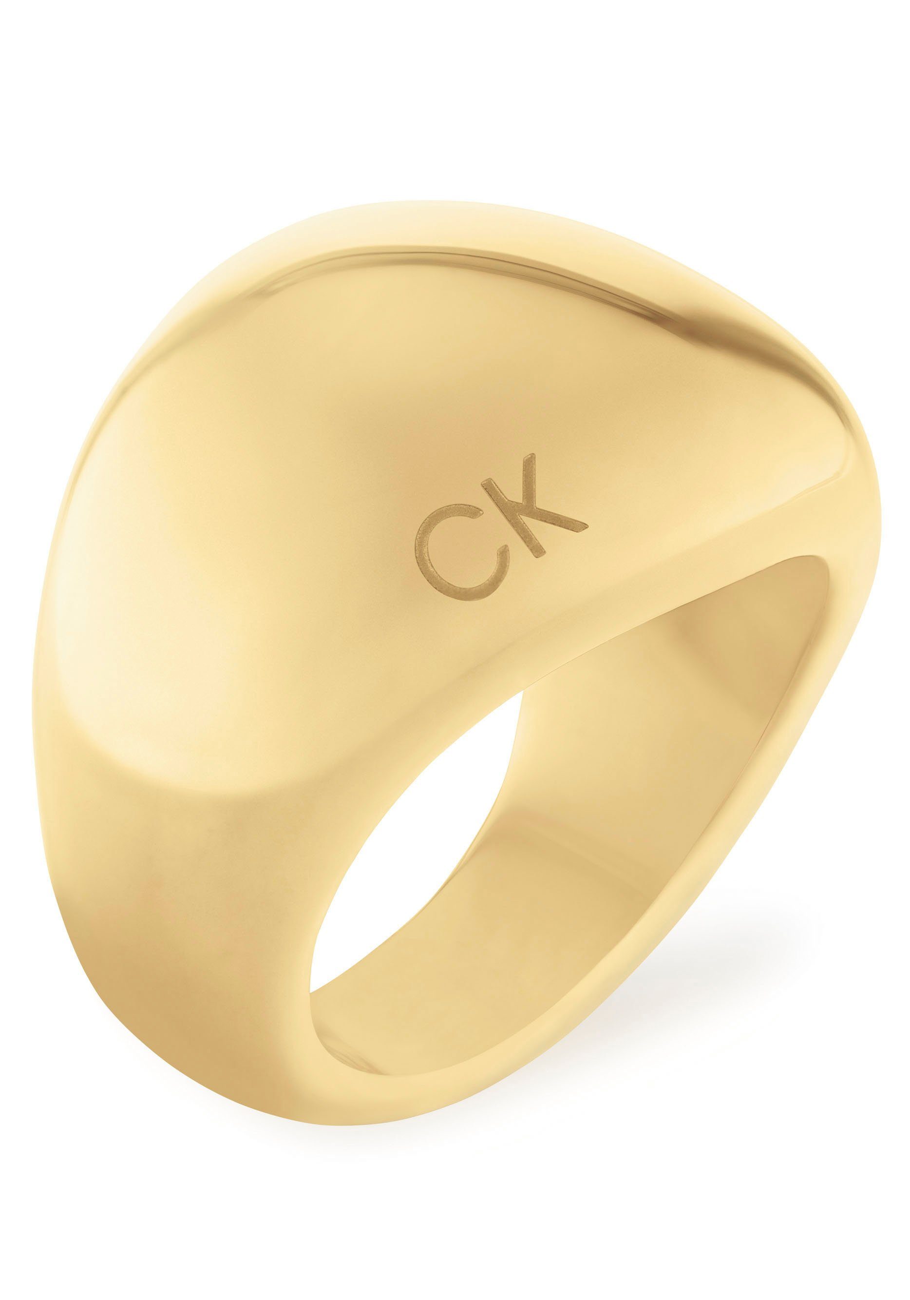 Calvin Klein Ring Sieraden roestvrij staal vinger ring damesring SCULPTURAL